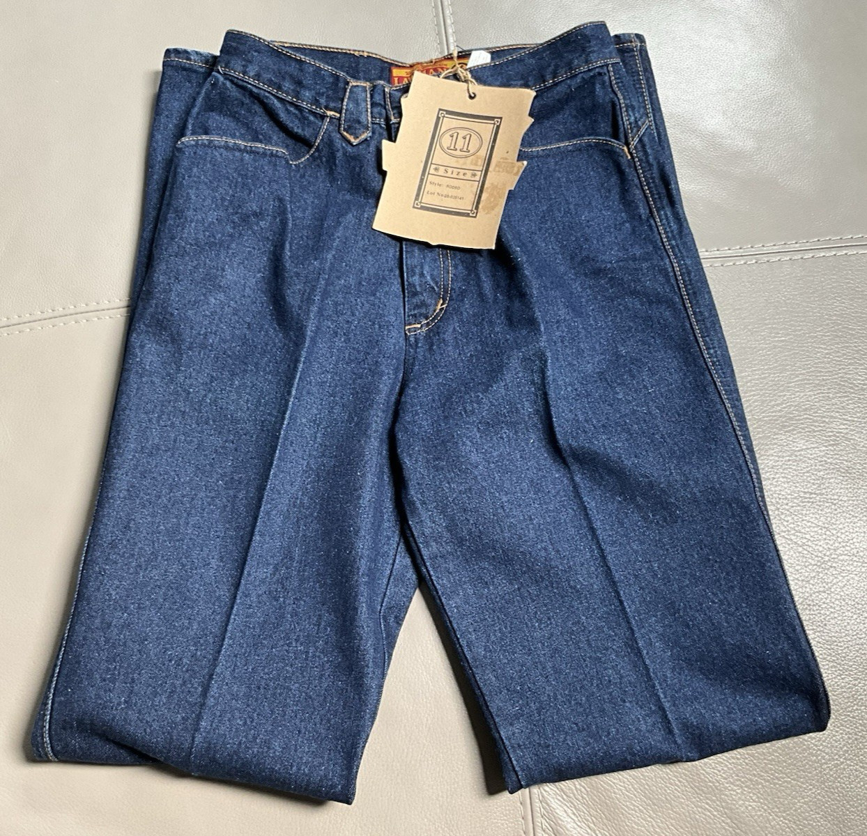 VTG Lawman Women’s Western High Rise Cotton Blue Denim Jeans Size 11 NWT’S