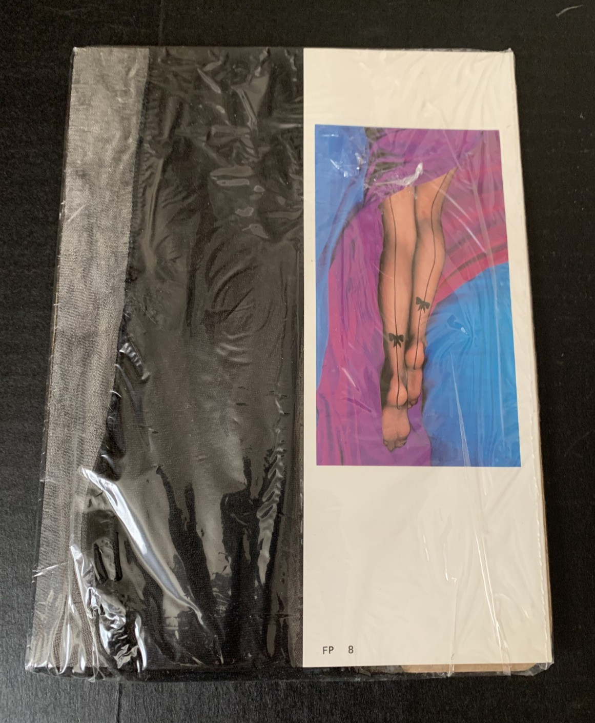 Vintage Black Nylon Back Seam Panty Hose with Bow Legworks Fairy Grunge Sz 1