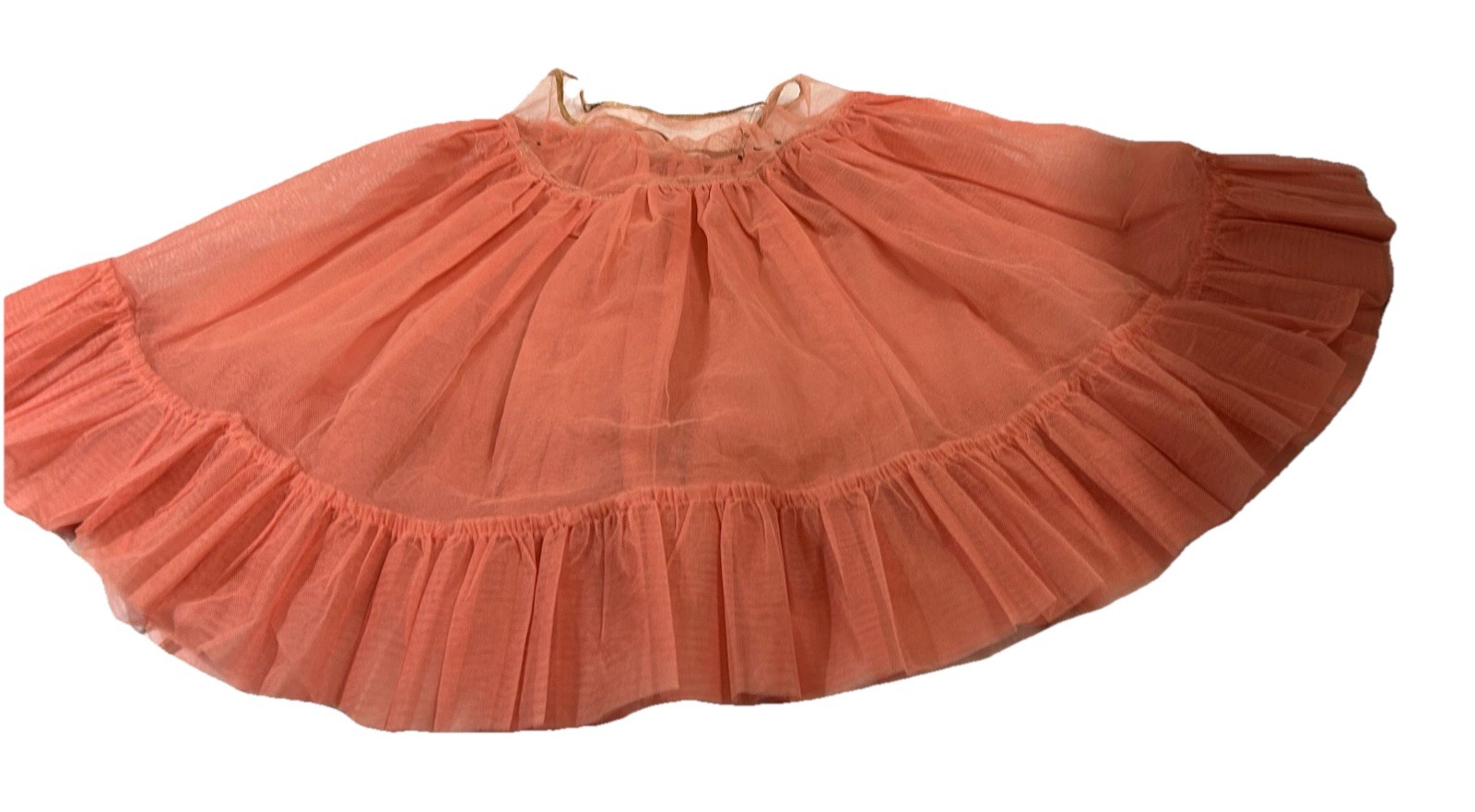 1950 Original Crinoline Petticoat Double Material with 5.5 Ruffled Bottom 140 In