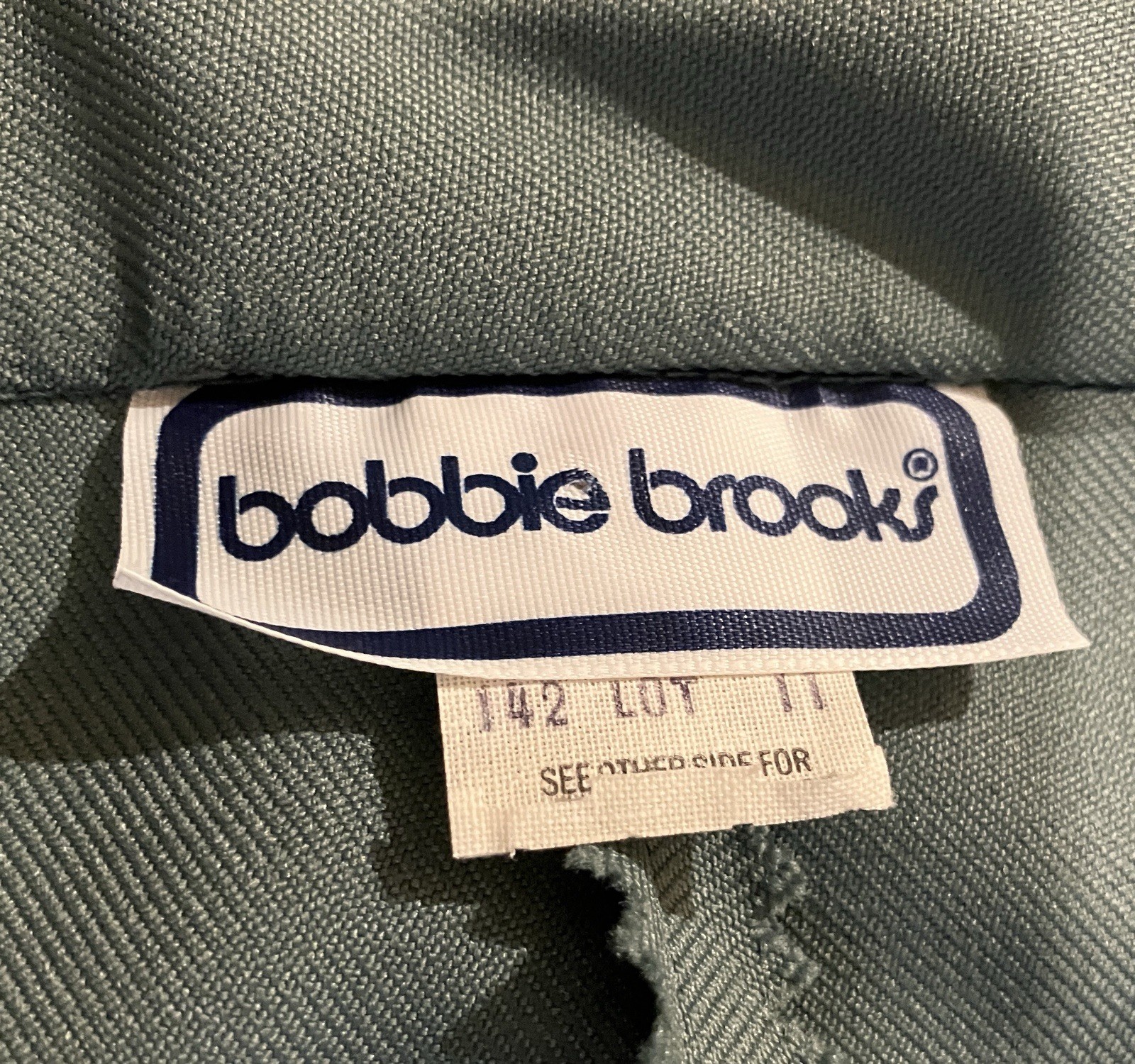 Vintage Bobbie Brooks Womens Pants Size 26×32 ILGWU Sage Green Trousers Business