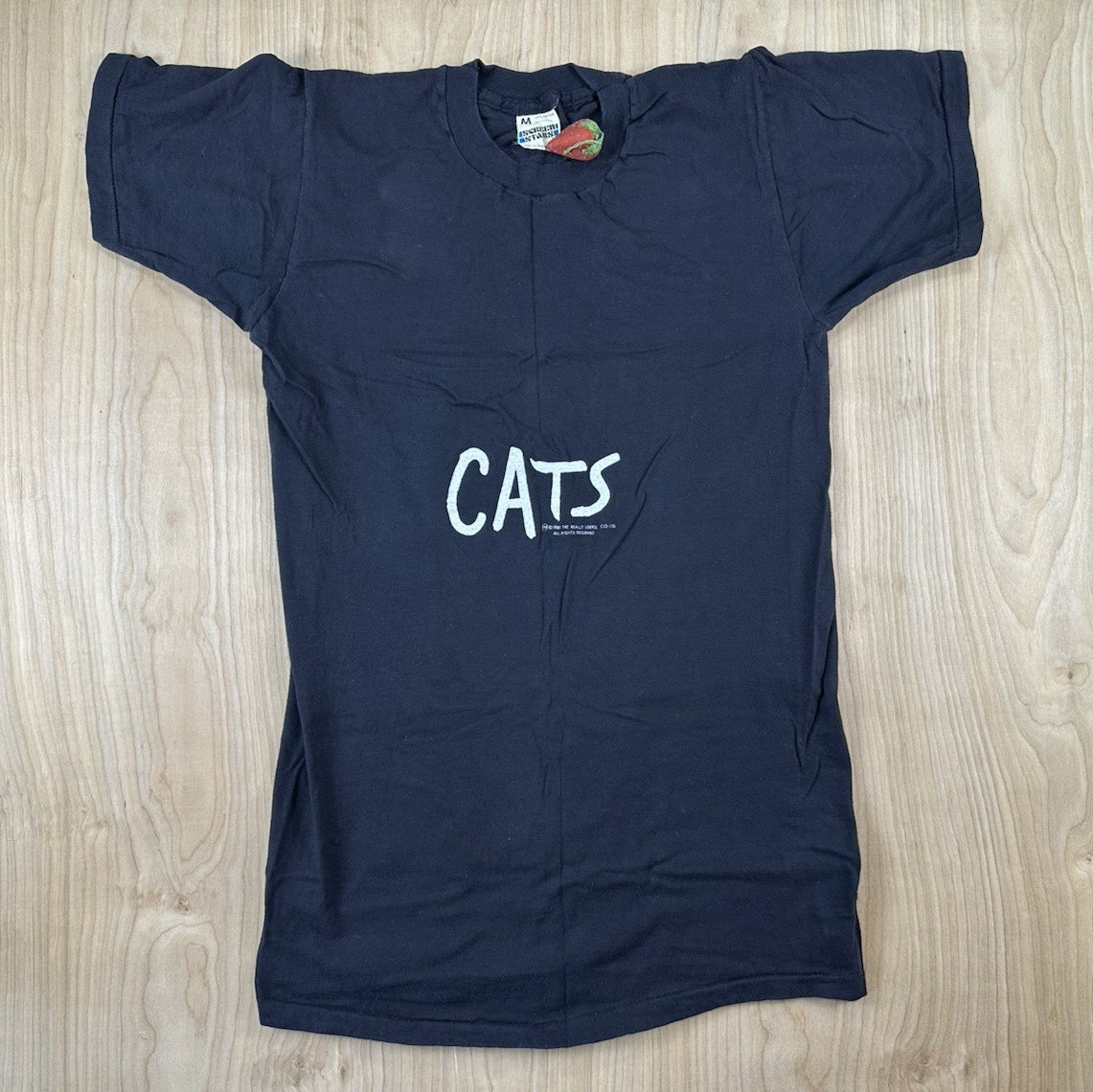 vintage 1981 CATS broadway musical DEADSTOCK T SHIRT screen stars NEVER WORN med
