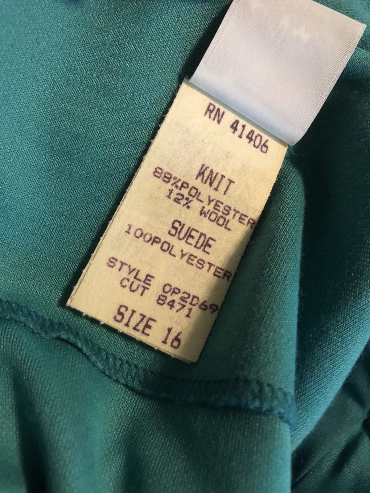Petites By Willi Dress Vintage Size 16 Elastic Waist Fitted Look Cute Pockets
