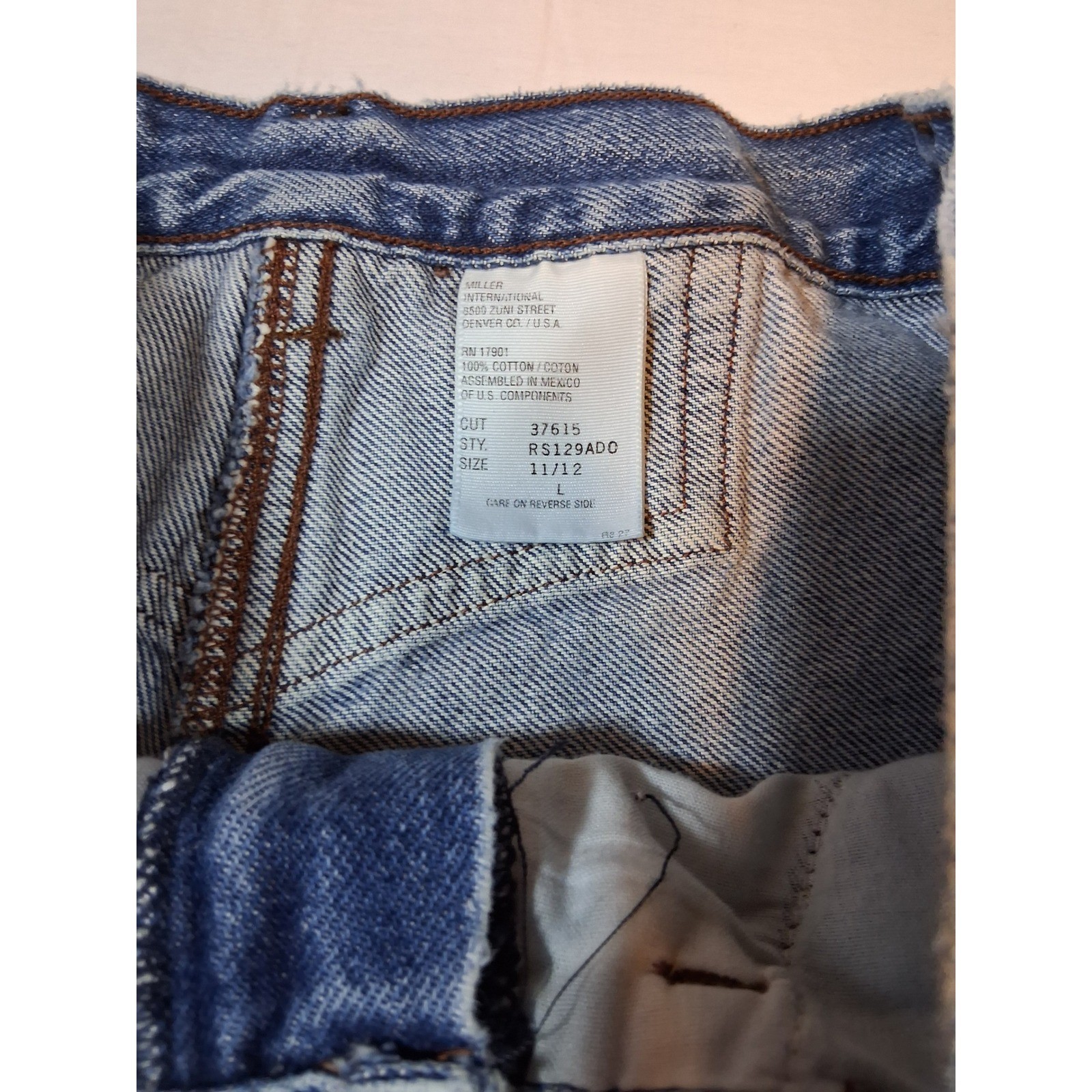Vintage Rockies High Waisted Western Tapered Leg Blue Denim Jeans RS129AD0 11/12