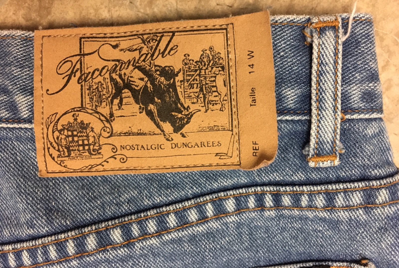 Vintage Faconnable Jeans High Waisted Mom Jeans Tapered Leg Size 14 33 in Waist