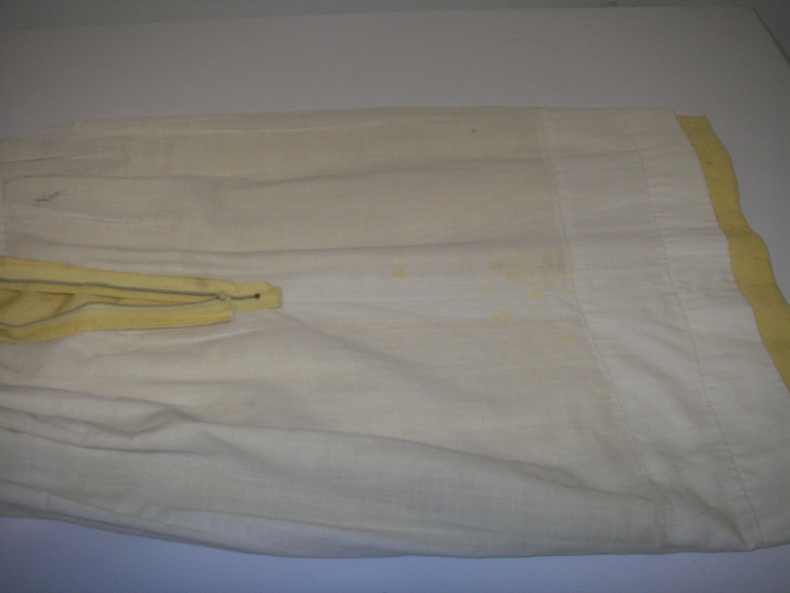 Vintage 1950s Wayne Fuller Wiggle Pencil Dress Yellow Lined XS Midi Secretary