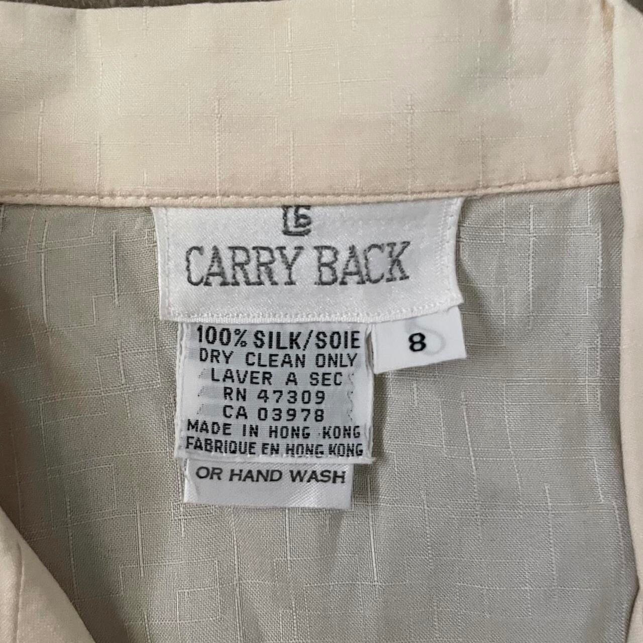100% Silk Washable Awesome Vintage Cut Cream Color