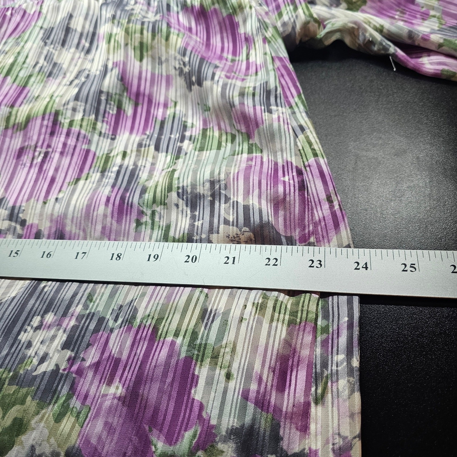 Vintage Wilroy Dress Womens XL Purple Floral 80s Cottage Coquette Glam Prairie