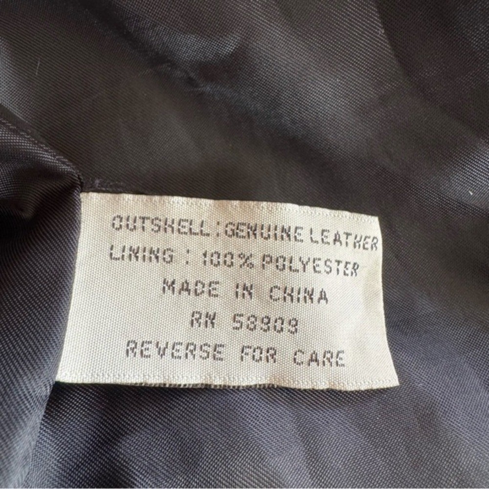 Preston York Vintage 90s Black Leather Jacket Small Minimalism Blazer Coat