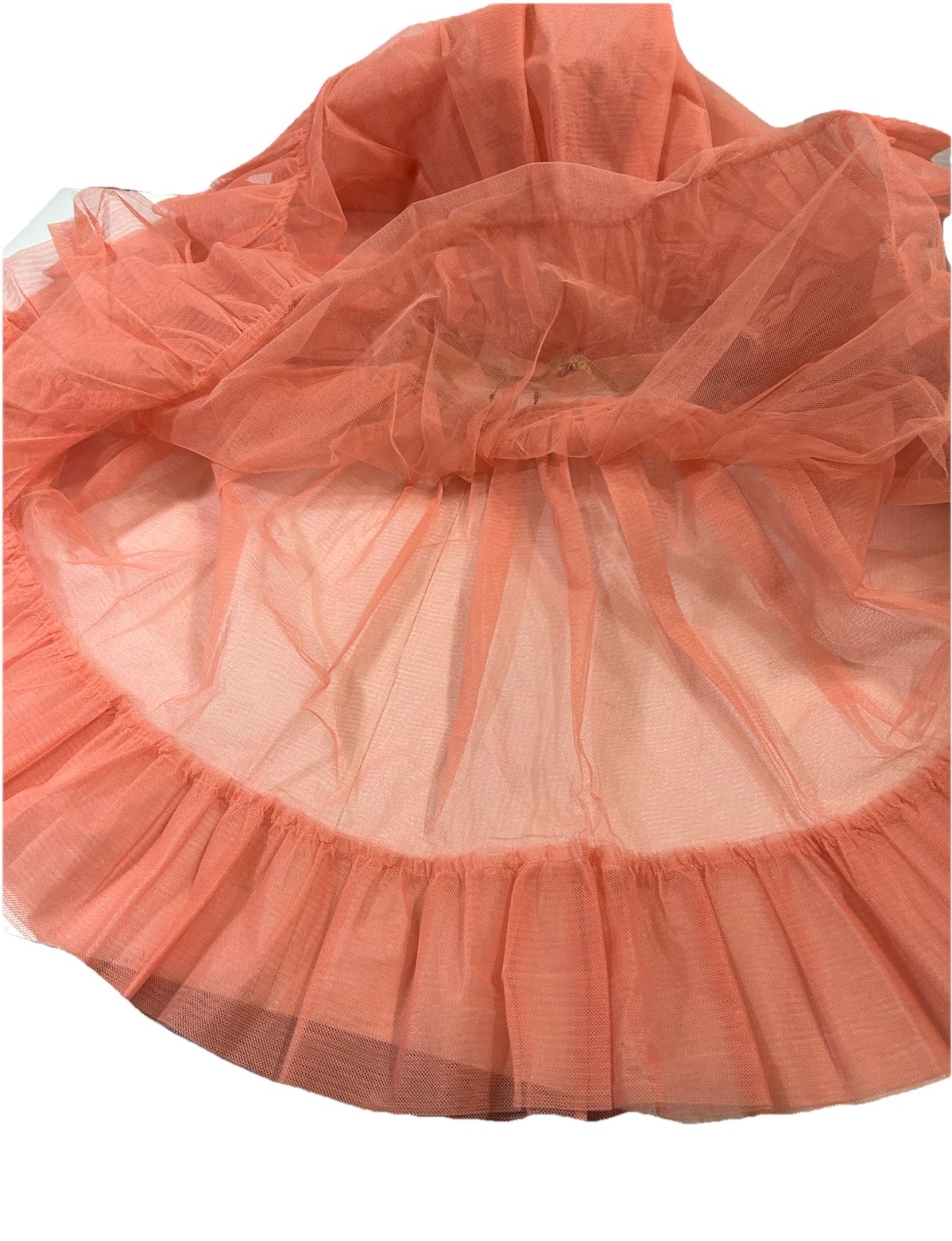 1950 Original Crinoline Petticoat Double Material with 5.5 Ruffled Bottom 140 In