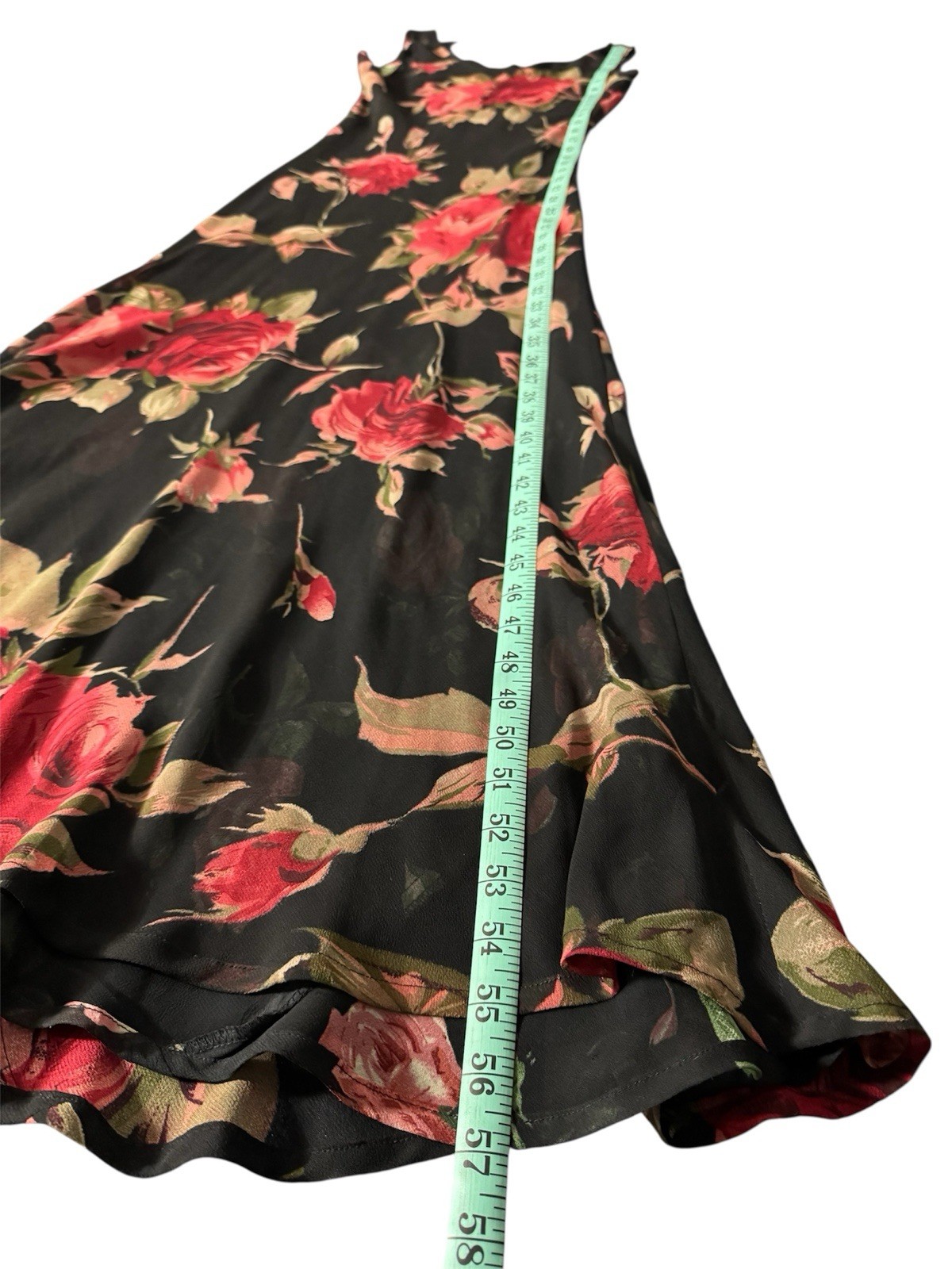 Vintage 90s Floral Maxi Slip Dress Whimsigoth Grunge Fairy Practical Magic Y2K