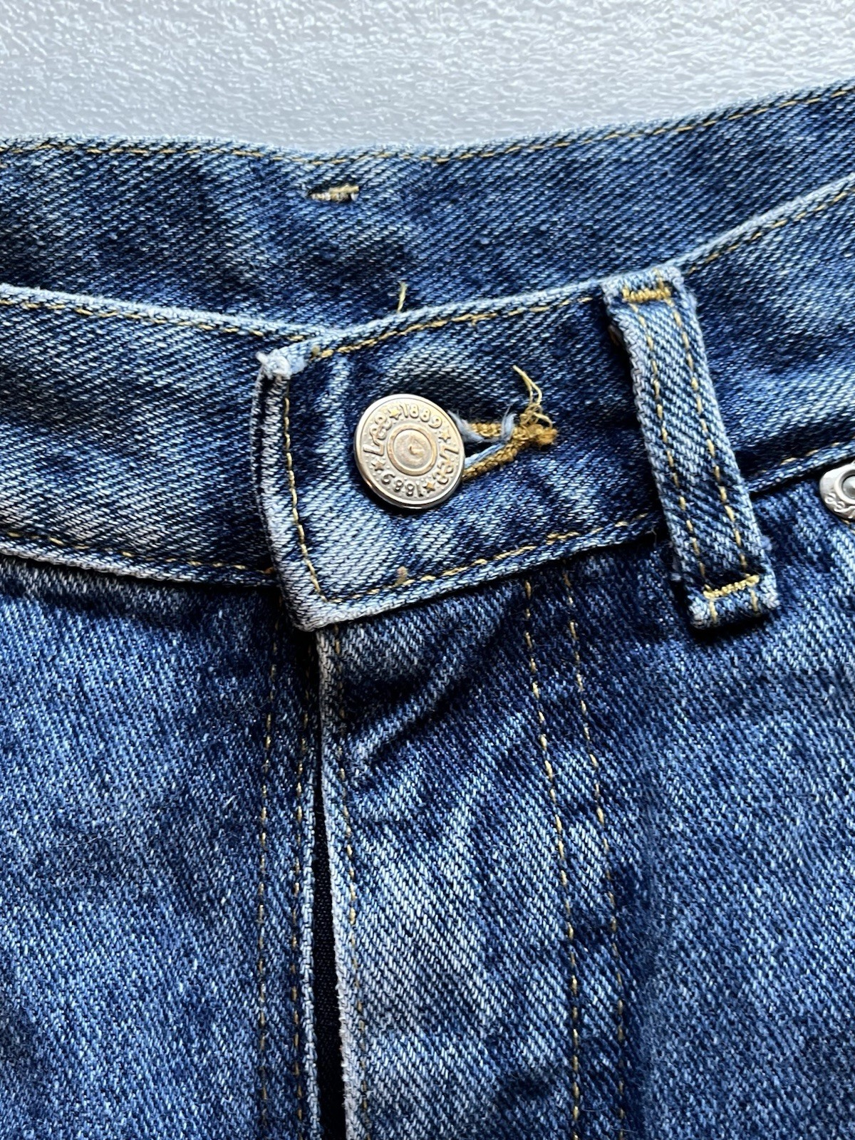 Vintage 90s Lee Jeans RN 34783 Sz 12 petite 31×28 Blue Mom Denim Union made USA
