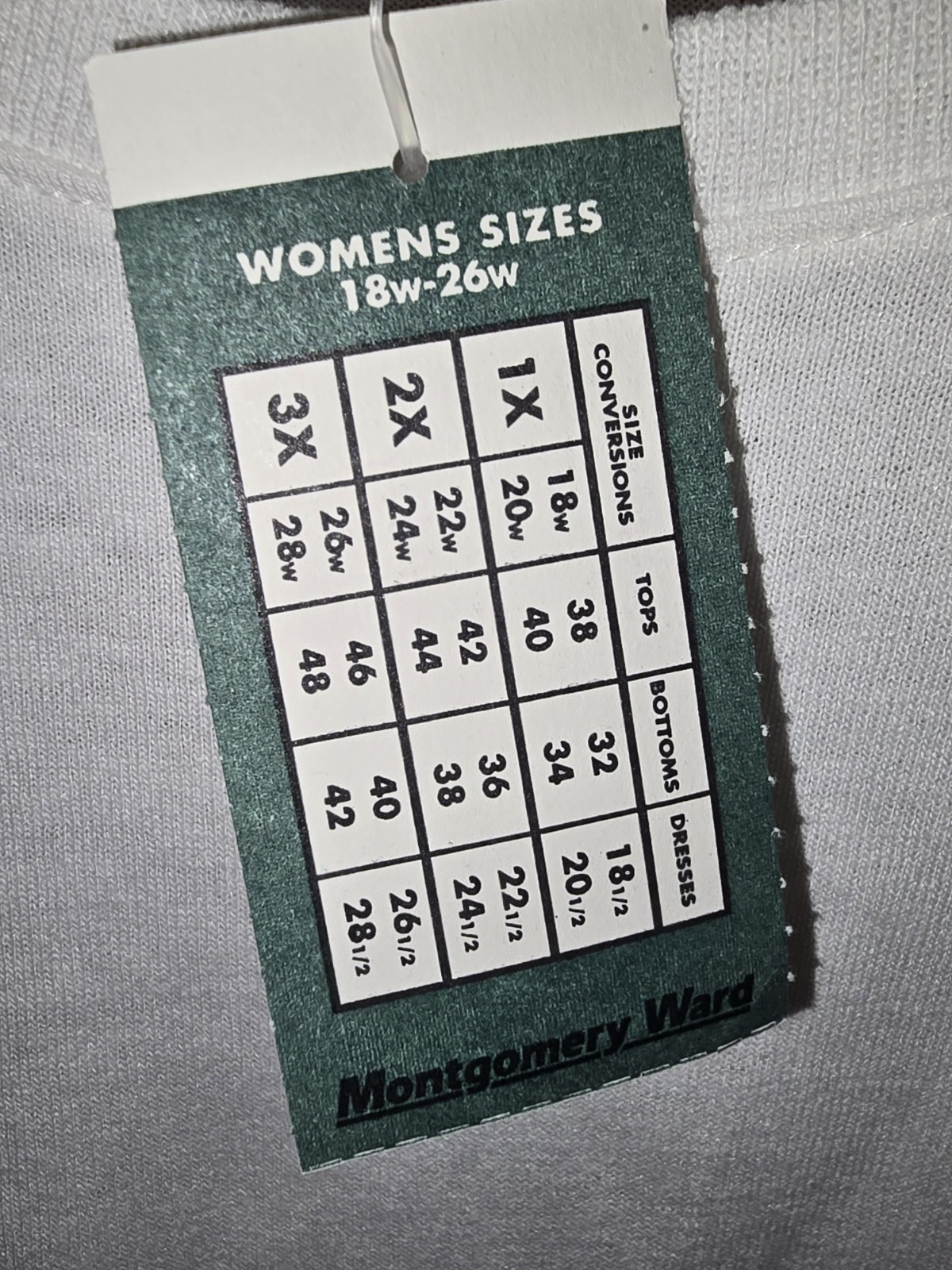 Vintage 90s Montgomery Ward American Weekend Woman Shirt 1X White NOS NWT Canada