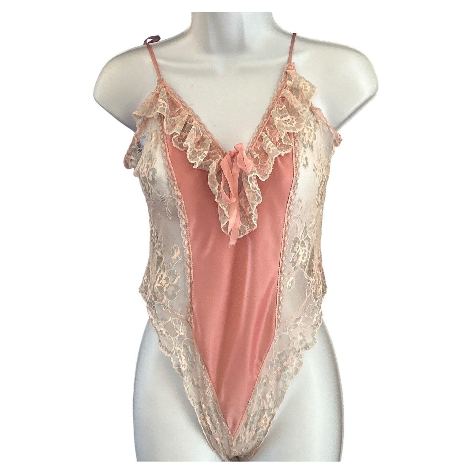 Vintage Shirley of Hollywood Lingerie 3 Piece Set Coquette Balletcore Romantic