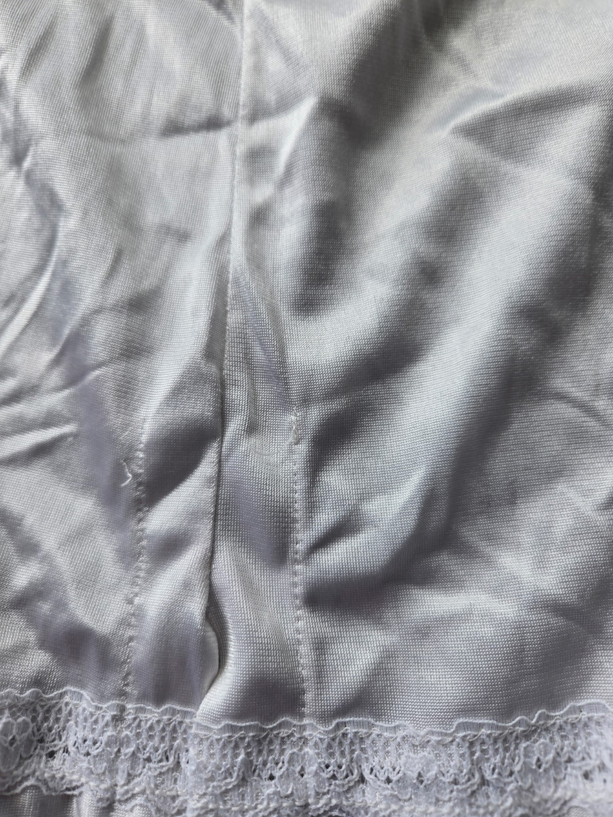 Vintage Sears Antron III Nylon Beige Half Slip Plus Size M Adjust-A-Length Hem