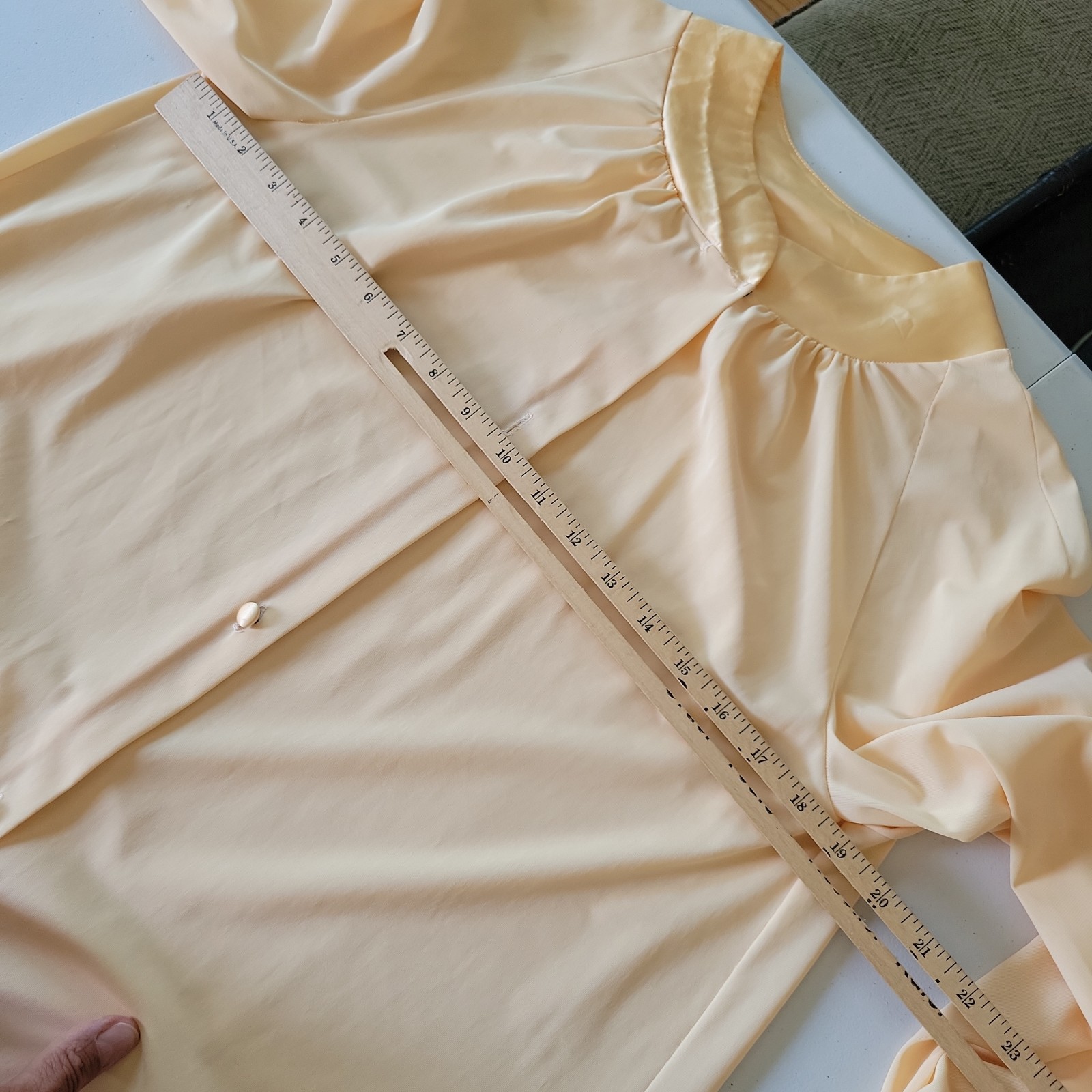 Vintage 60s Gossard Artemis Nylon Penoir Two Piece Small Pale Yellow Boudoir