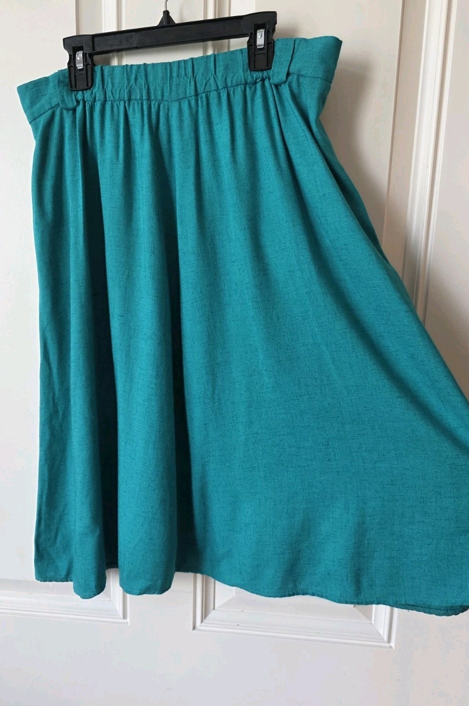 Vintage 70’s Campus Casual Teal Skirt, Sea Shell, Women’s Size Medium