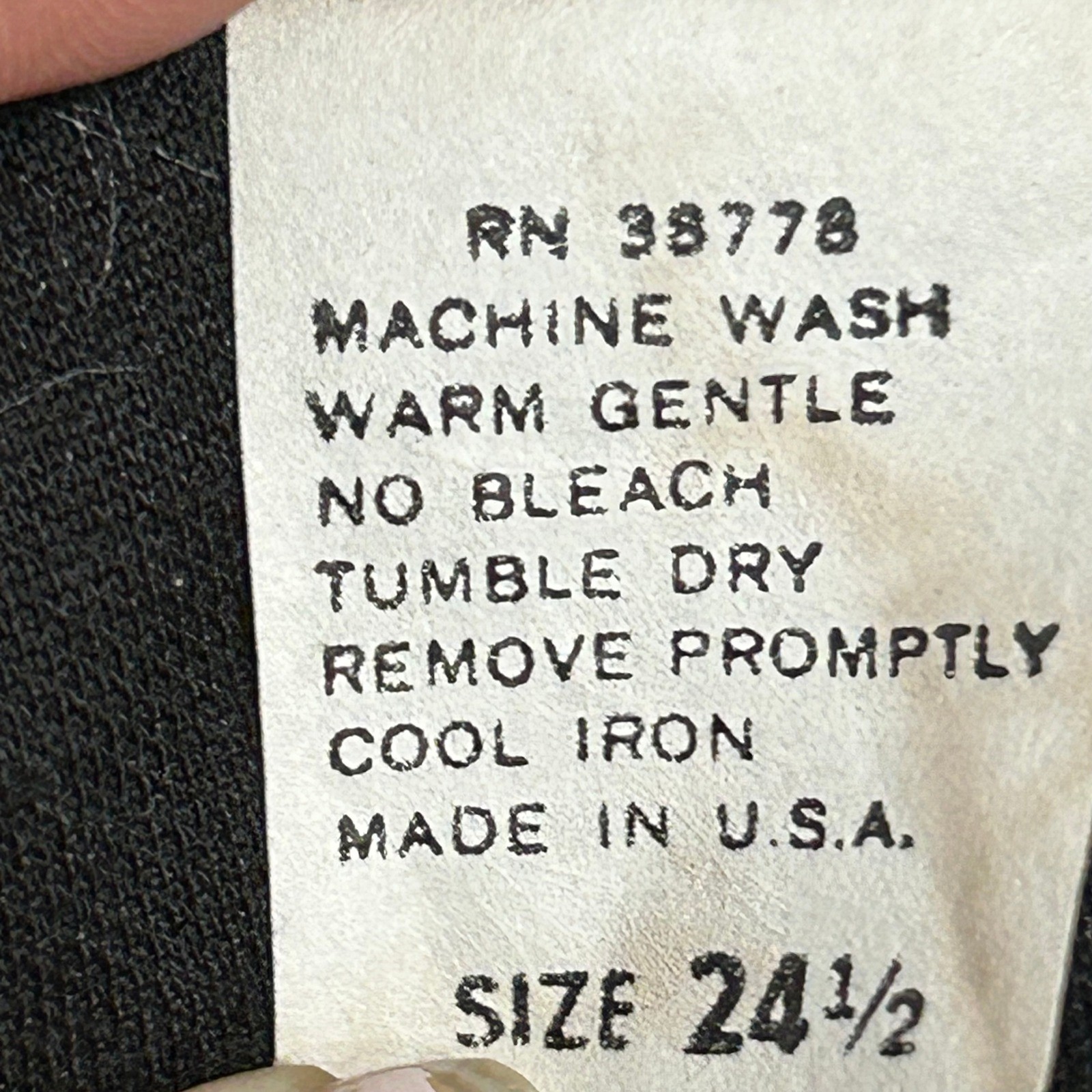 Lucky Barbara Dress Womens 24.5 Black Geometric Print Vintage 80s Belted USA