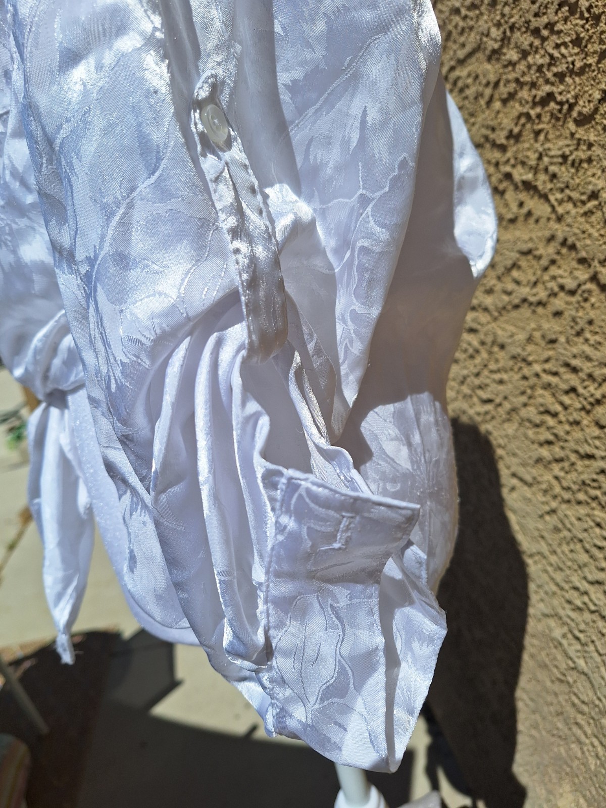 Vintage Polyester White Blouse From Mervyns