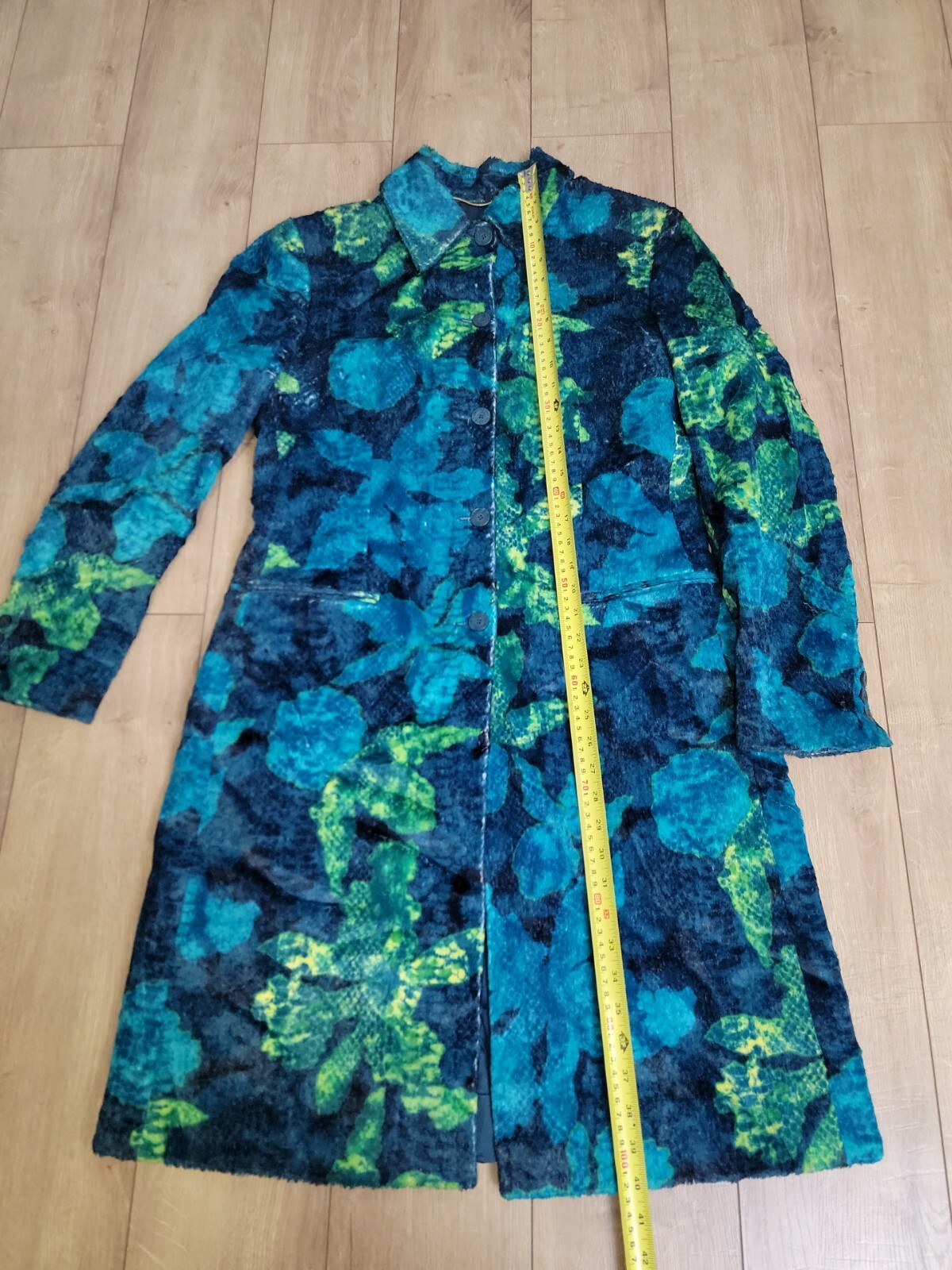 VTG ’90 Versace Jeans Couture Ittierre Plush Coat Made In Italy Size M