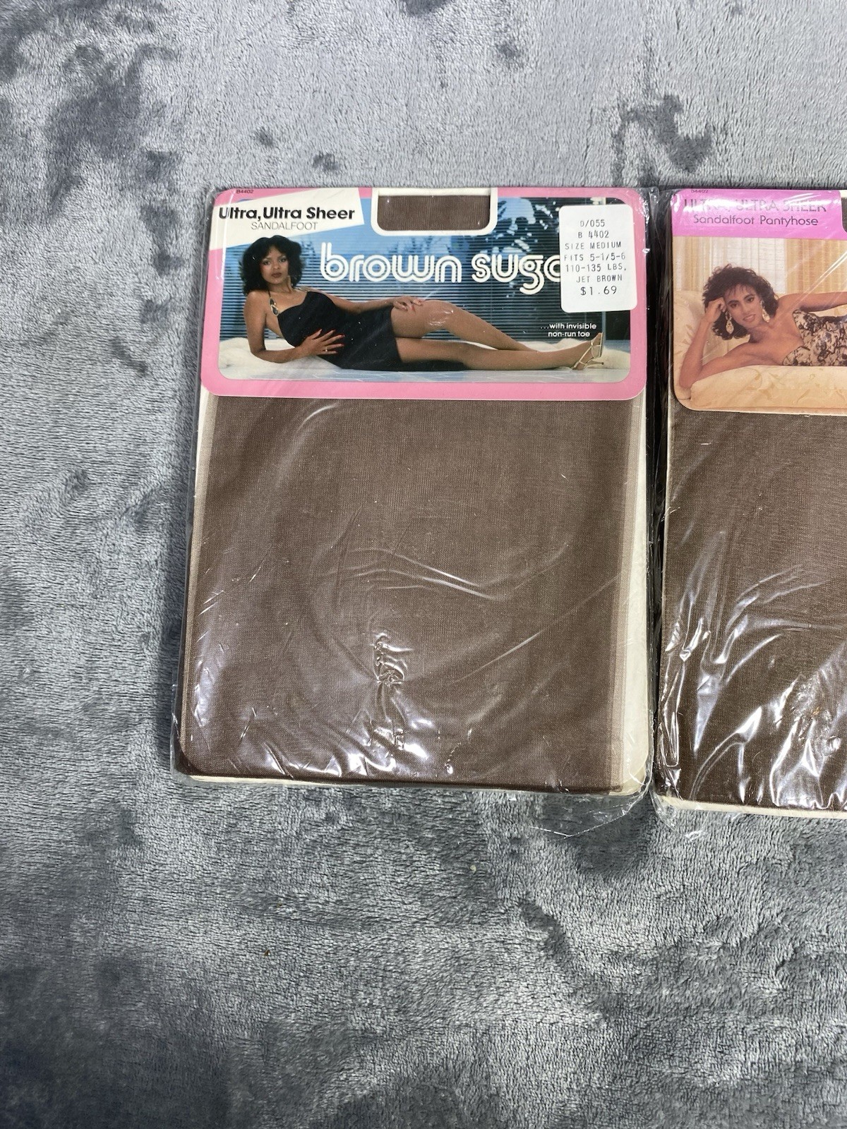 Vintage Pantyhose Womens Medium Brown Sugar Cameo Burlington Ultra Lot of 3 NEW