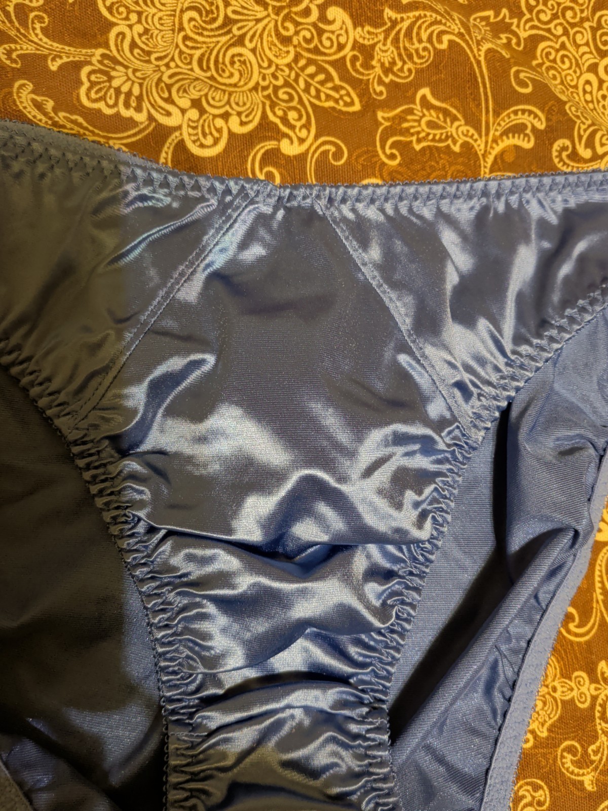 Vintage Delicates Satin Brief Panties Size Large Excellent Condition