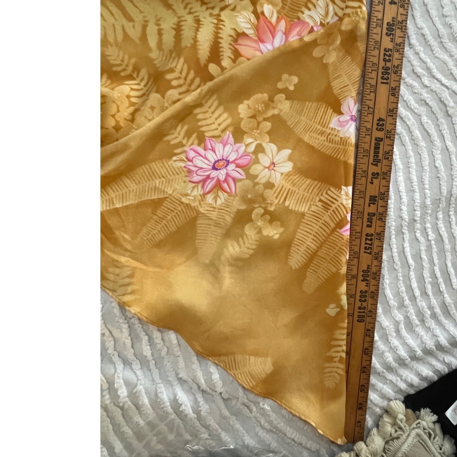 Sun Fashions Of Hawaii Honolulu 60s 70s Top Groovy Vintage Handkerchief hem