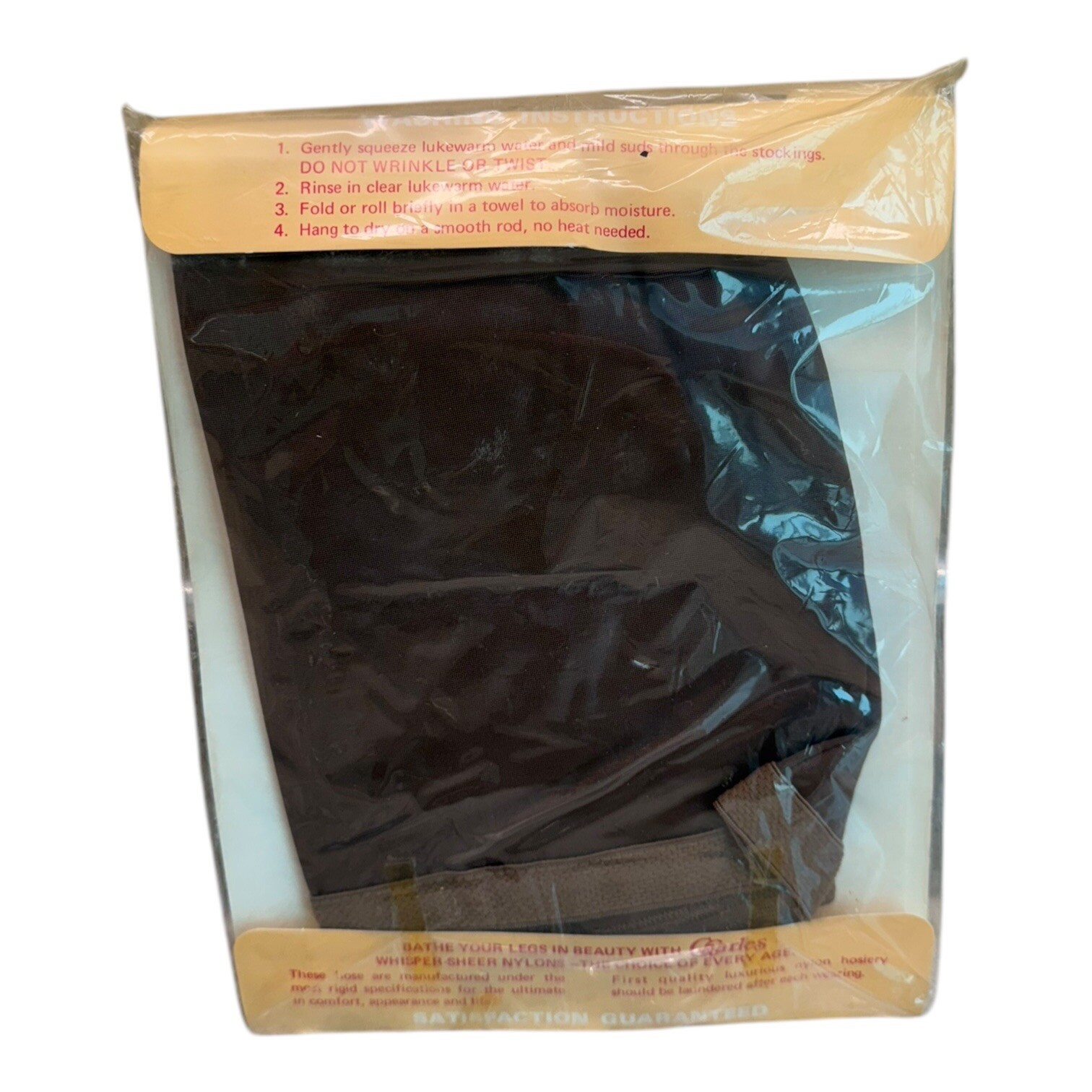 Vintage Charles Whisper Sheer Nylons Contour Pantyhose Color Coffee Sz Petite