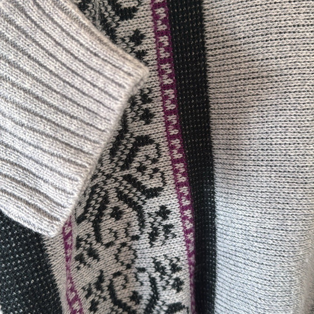 Kenneth Too Vintage Knit Nordic Ski Chalet Sweater Size L approx.