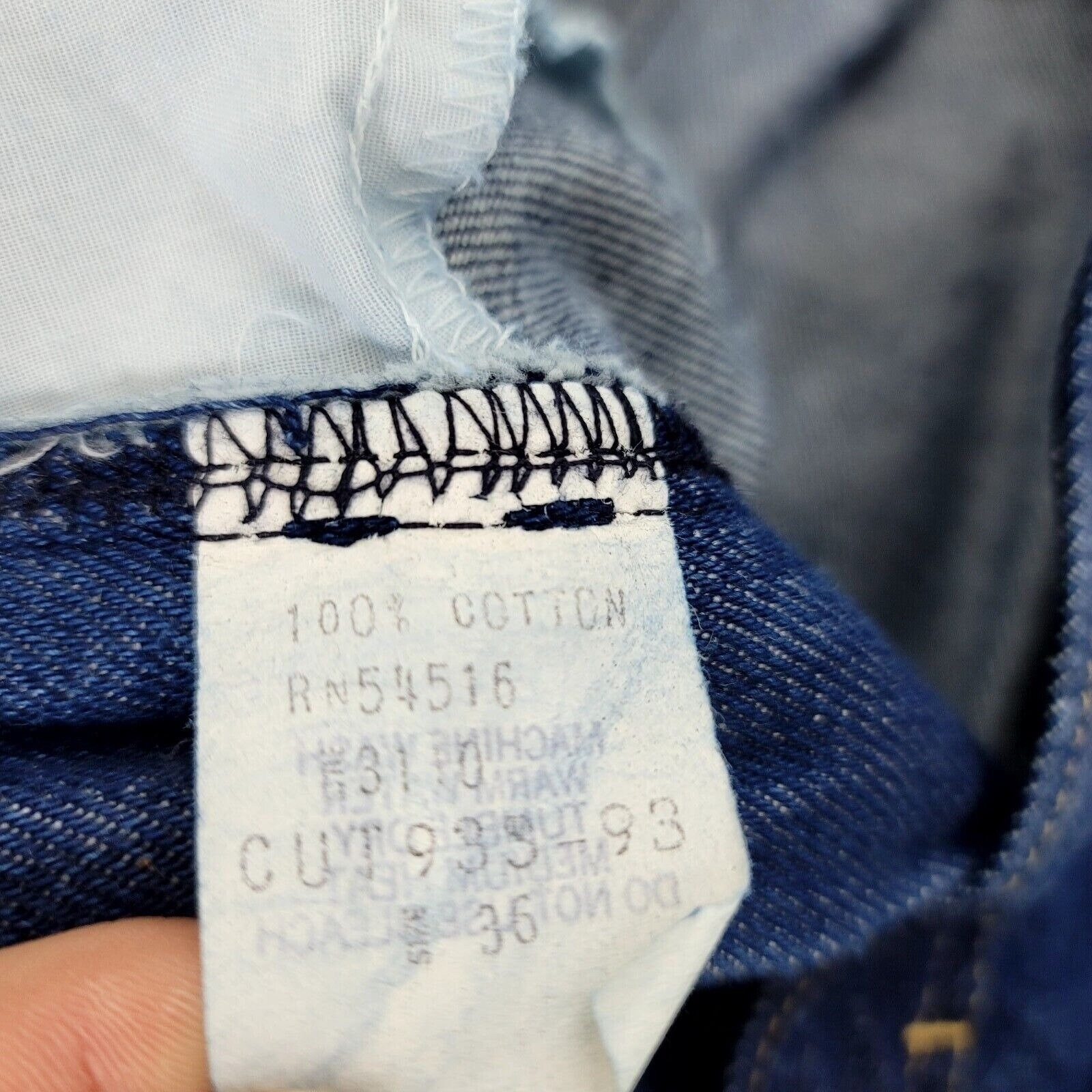 Vintage Sasson High Waisted Tapered Ankle Zip Jeans Dark Wash Denim Size 36 NOS