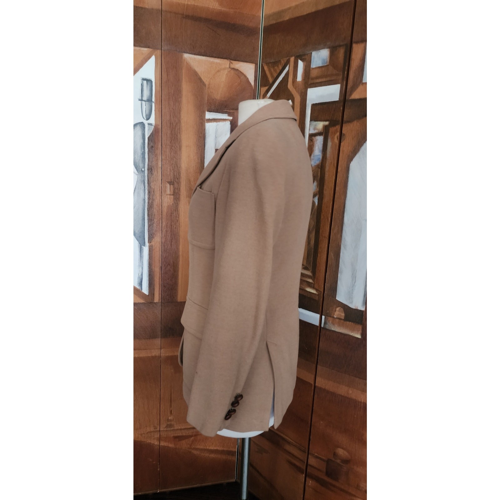VTG 1990s Lauren Ralph Lauren Camel Wool Blazer Beige Riding Jacket Saipan 2P