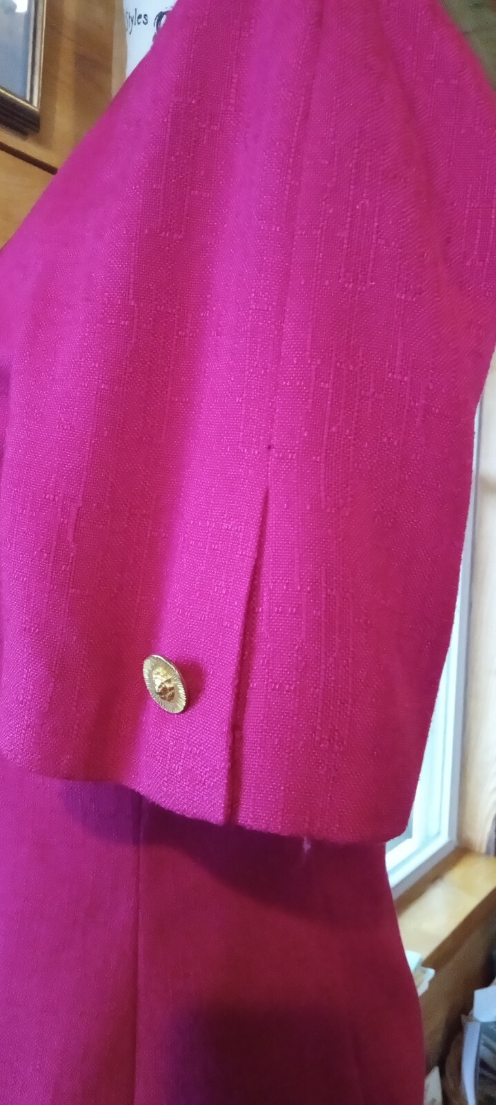VINTAGE 80s, Classy, Stylish, Kasper A.S.L. Skirt/Blazer Combo, Hot Pink, Size 4