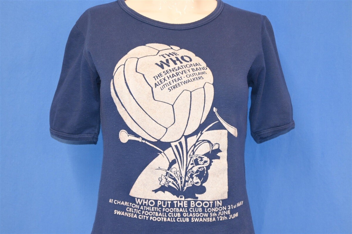 vintage 70s THE WHO PUT THE BOOT IN 1976 CONCERT TOUR OUTLAWS WOMEN’S t-shirt M