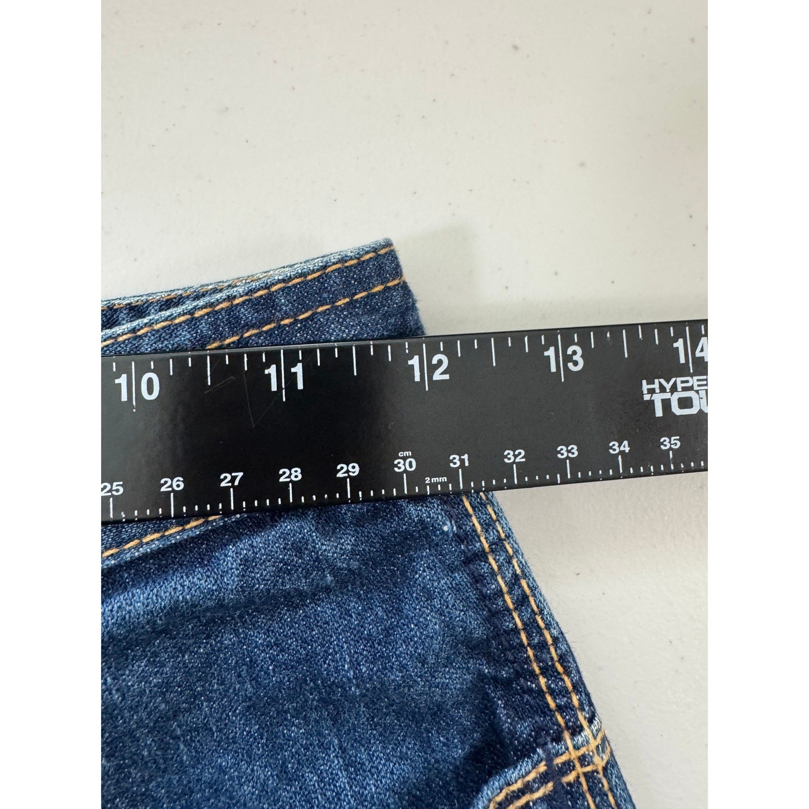 Jordache Jeans Womens 27 Blue Vintage High Rise Heart Pocket Straight Leg Denim