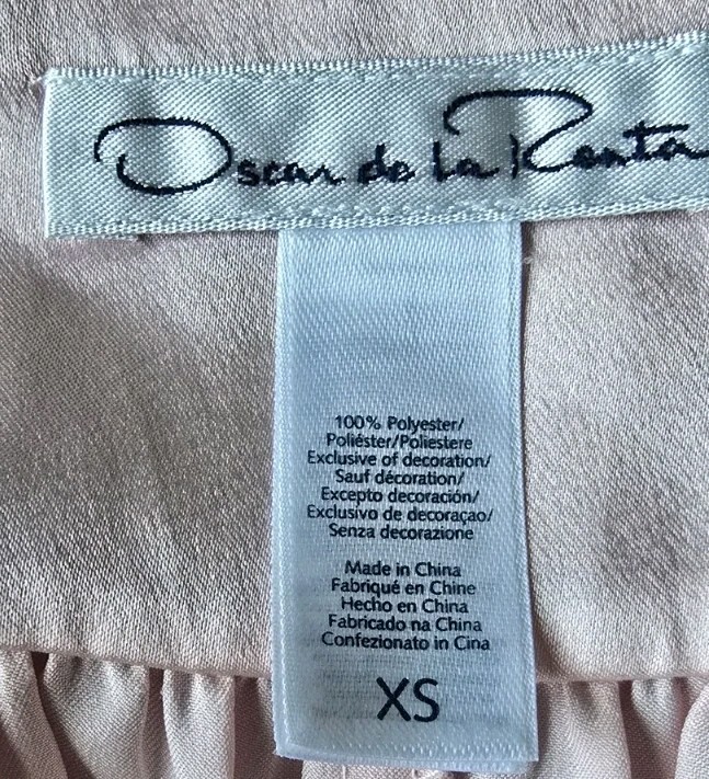 Vtg 90’s Oscar De La Renta Pale Pink Liquid Satin Nightgown Lace Trim! XS