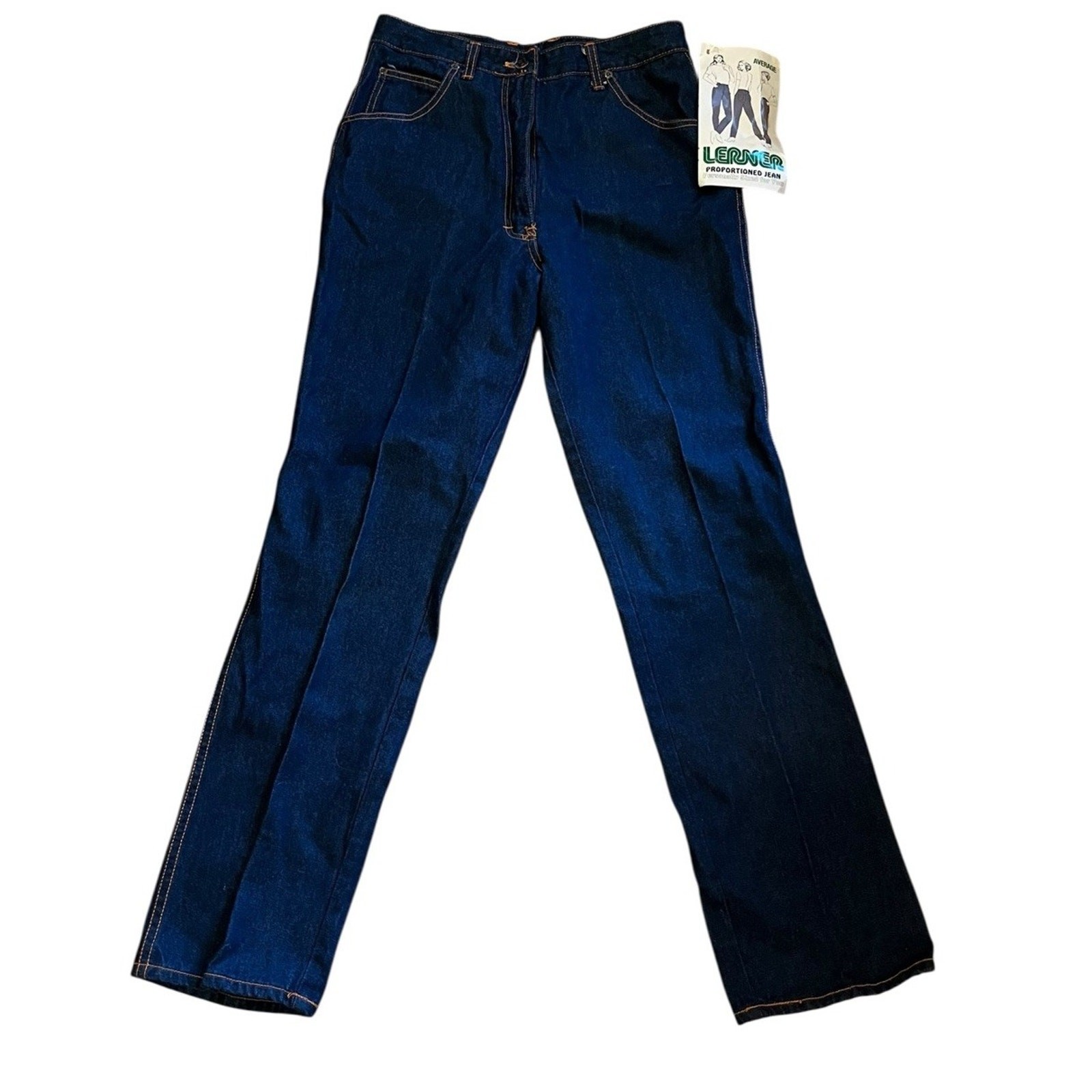 VTG 1970’s Lerner Denim Proportioned Jeans Sz 16 32” Waist Average NOS New Tags