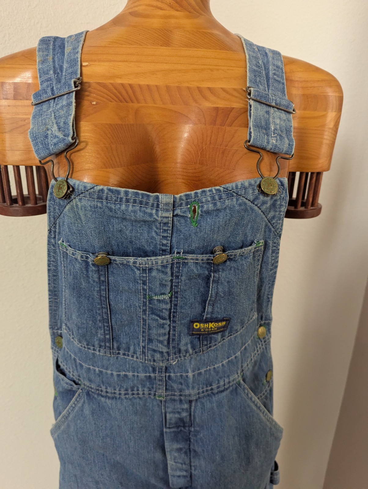 Vintage 70’s Oshkosh B’Gosh Vestback Union Made Sanforized Overalls Size S