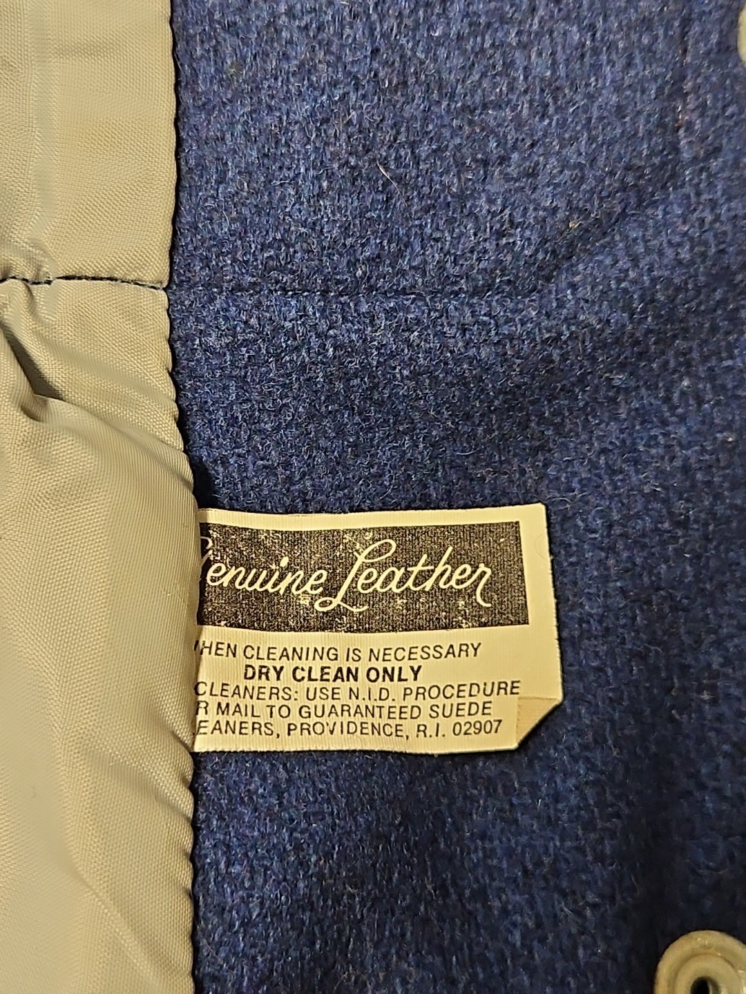 Vtg DEERFOOT Varsity Cheerleader Wool & Leather Jacket Union Made USA Size 10