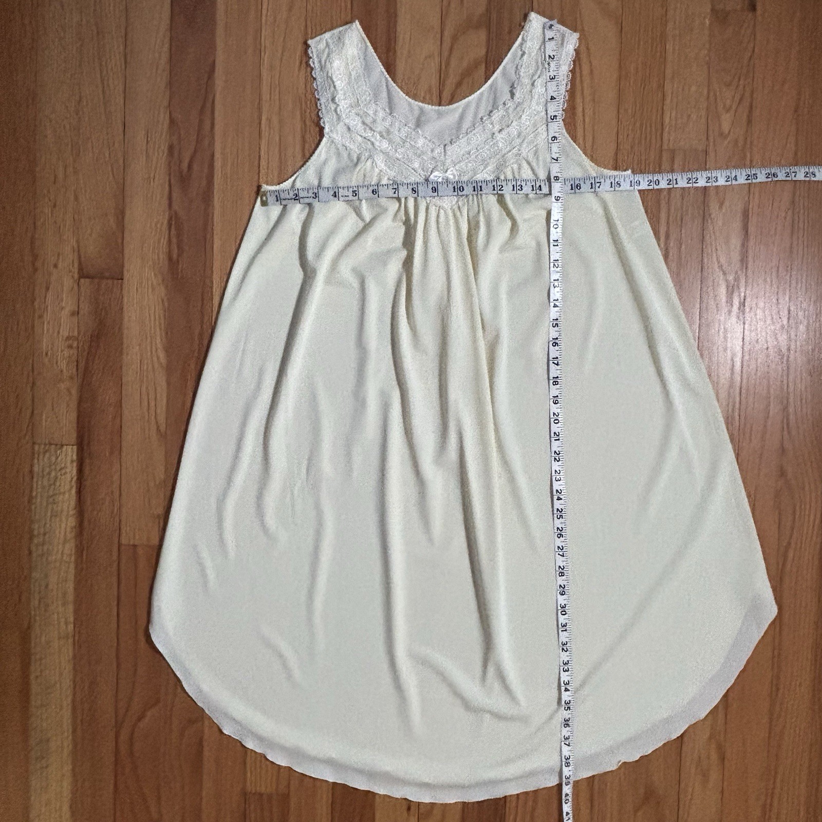 Vintage Shadowline Peignoir Set Nightgown Robe Yellow Lace Medium, Small *READ*