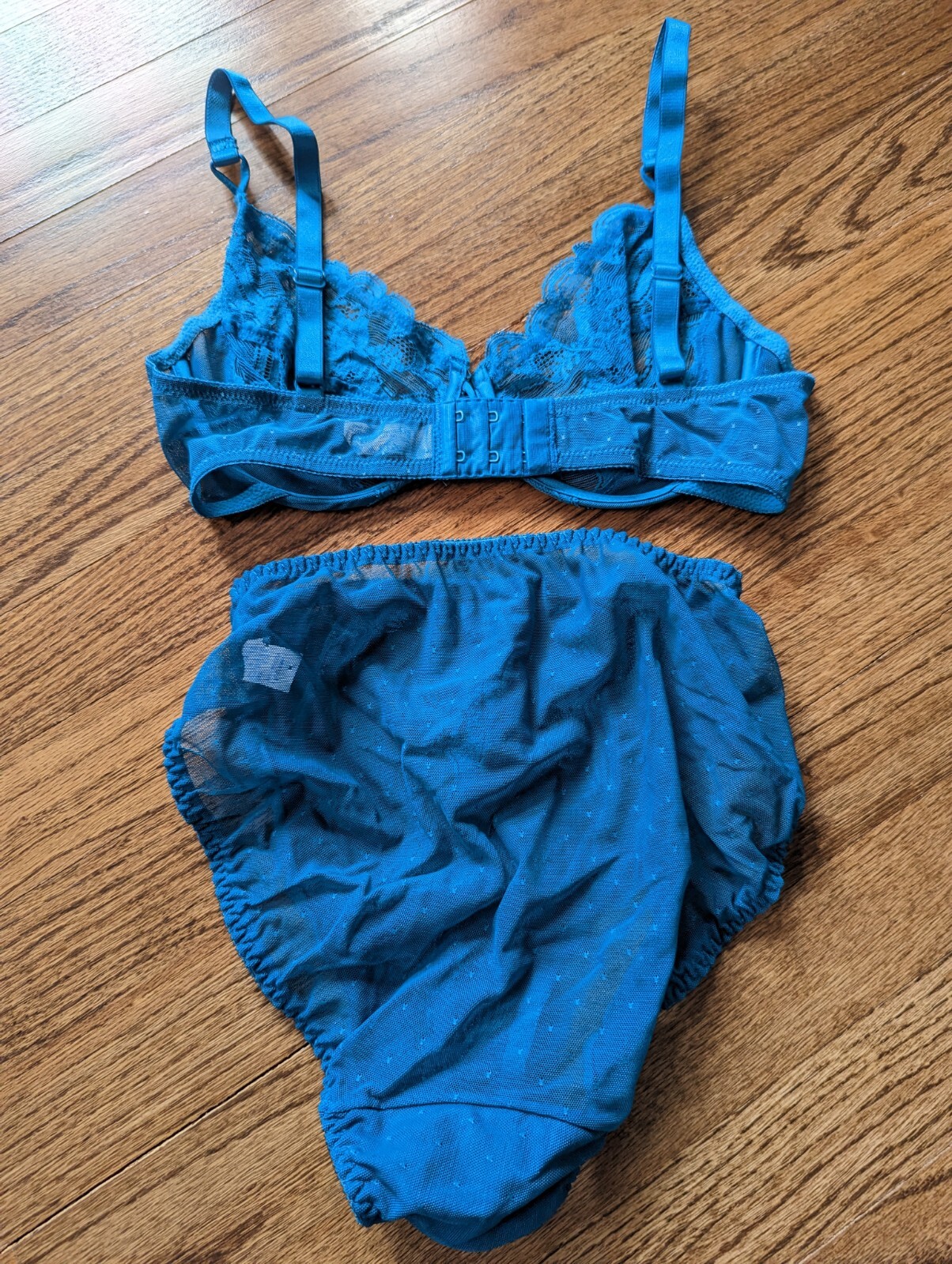 Vintage VANITY FAIR Nylon Bra 36C & MEDIUM Bikini Panties SET NWOT HTF RARE SEXY
