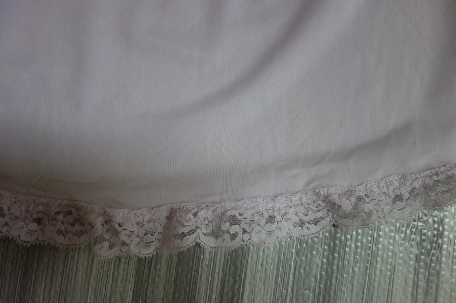 Vintage Shadowline Nylon Silky Feel Nightie Lilac Altered Size Small *Altered