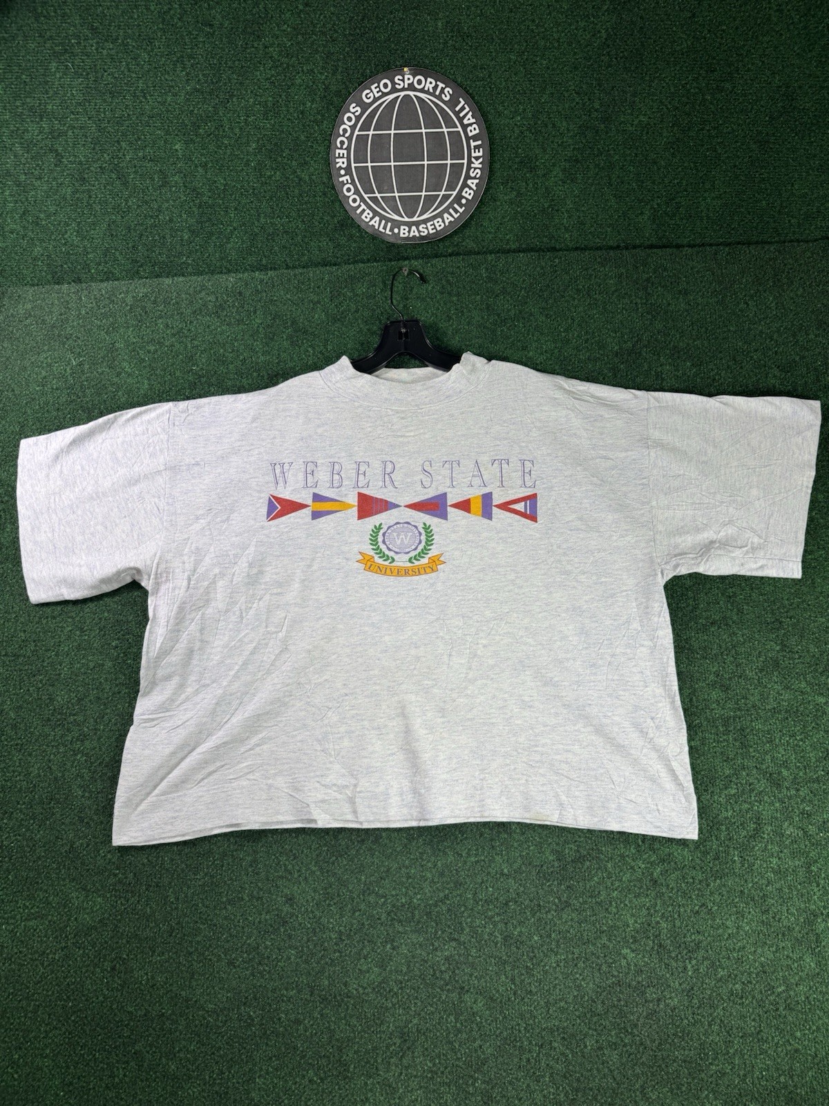 Vintage 90’s Weber State University Wildcat’s Women’s Cropped Shirt Sz XL