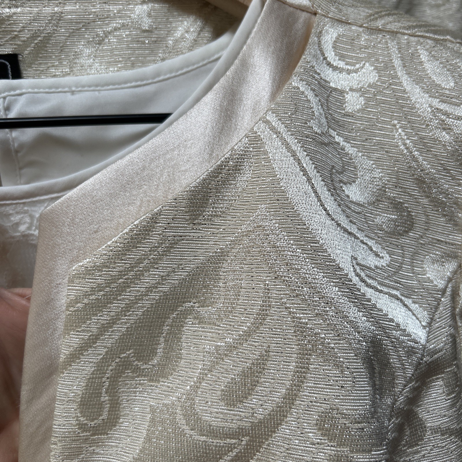 Vintage Cachet By Bari Protas Ivory 2 Piece Brocade Wedding / party Dress