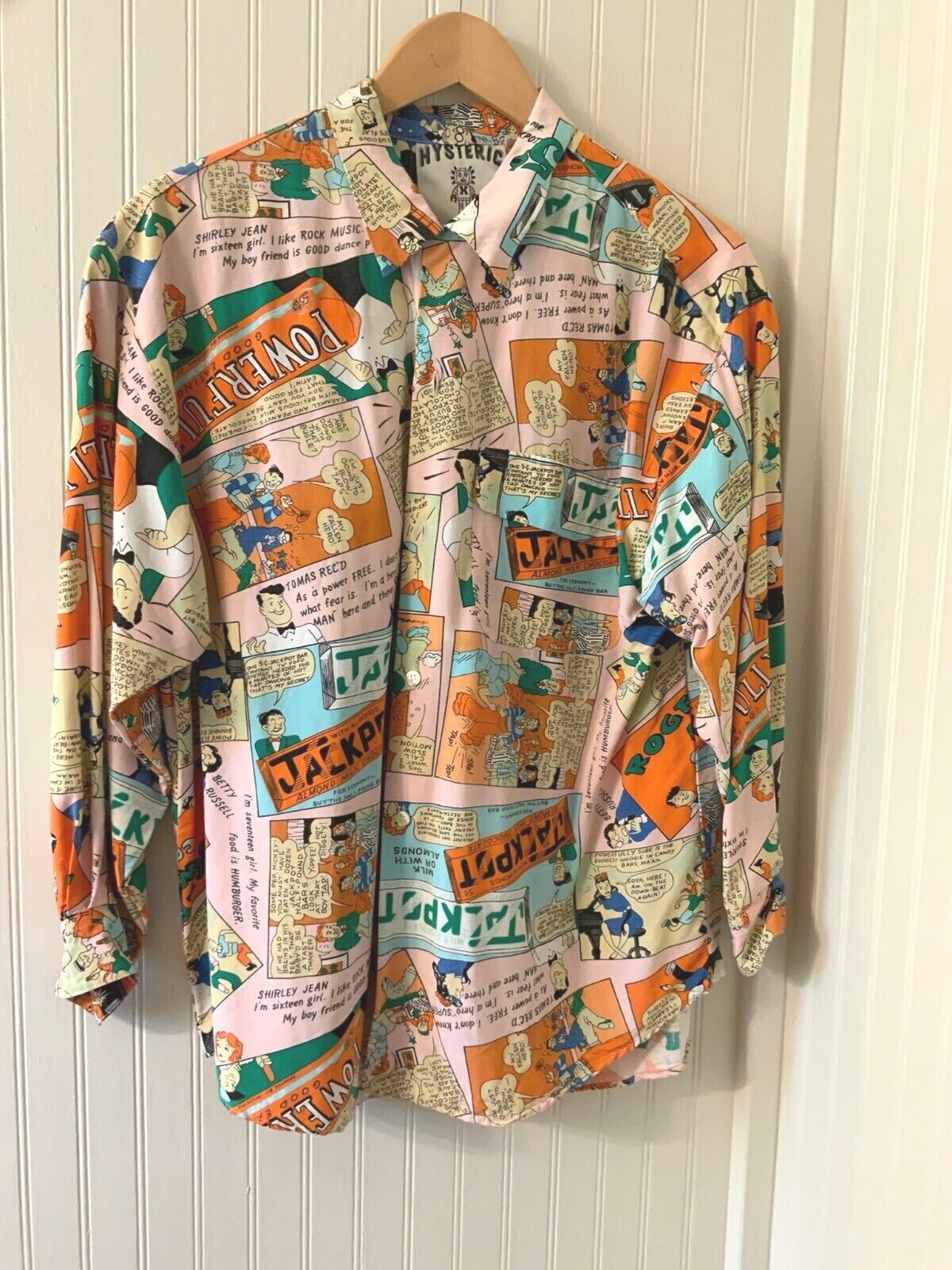 1980’s Hysteric Et Vous Comic Rayon Blouse made in France