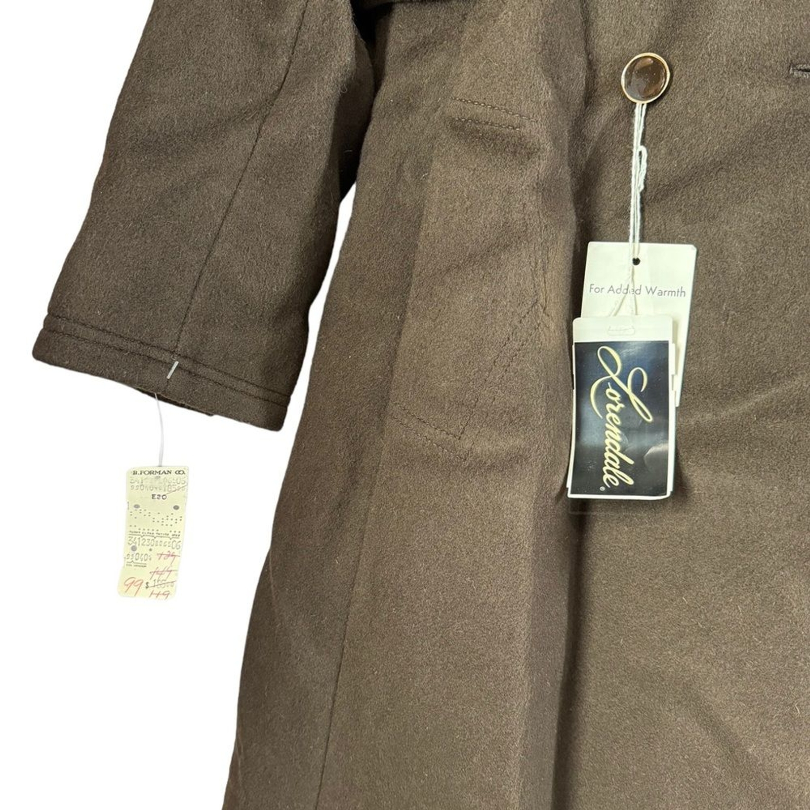 Vintage Lorendale 100% wool double breasted coat – size 6 New with tag