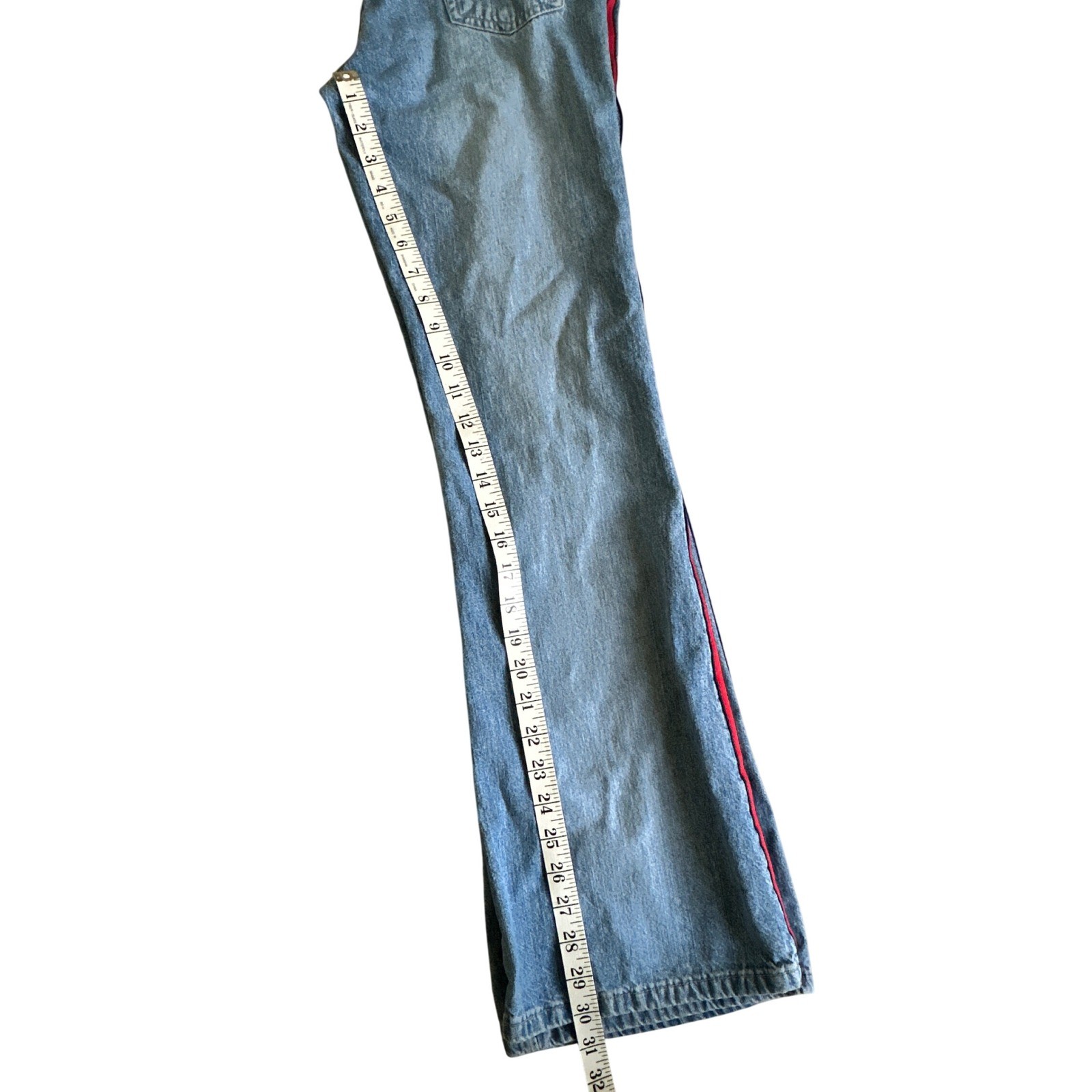 Vintage Y2K Paris Blues Originals Low Rise Boot Jeans Womens 3 Raw Hem Grunge