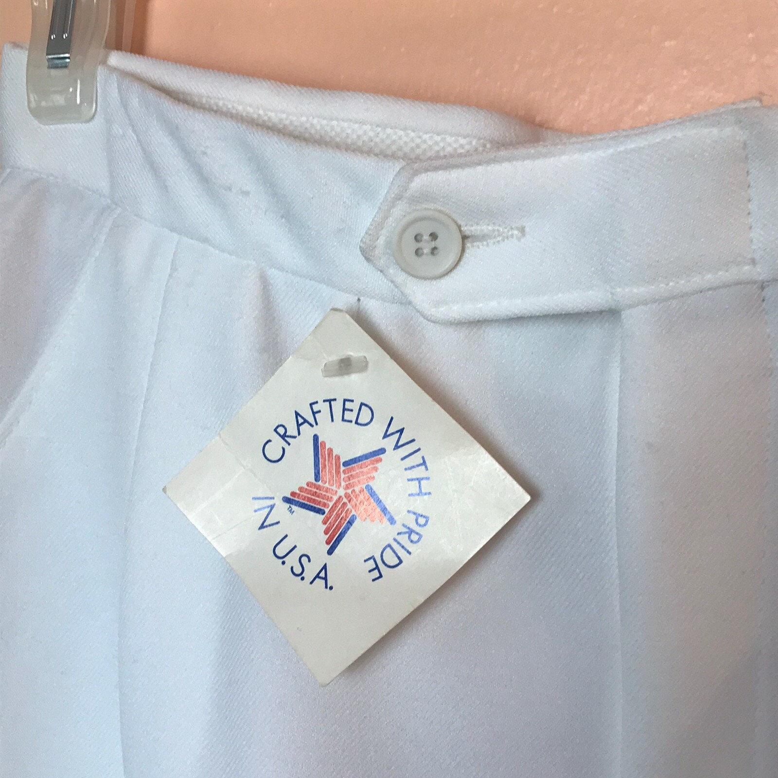 McGregor Action Waist White Nursing Skirt Vintage NWT Made In USA Size 12
