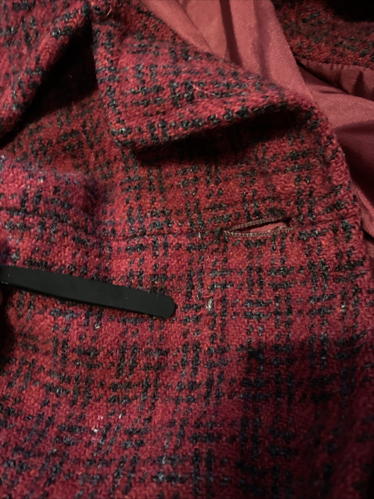 Vintage 1960’s Harris Tweed Overcoat 100% Virgin Scottish Wool Size Large