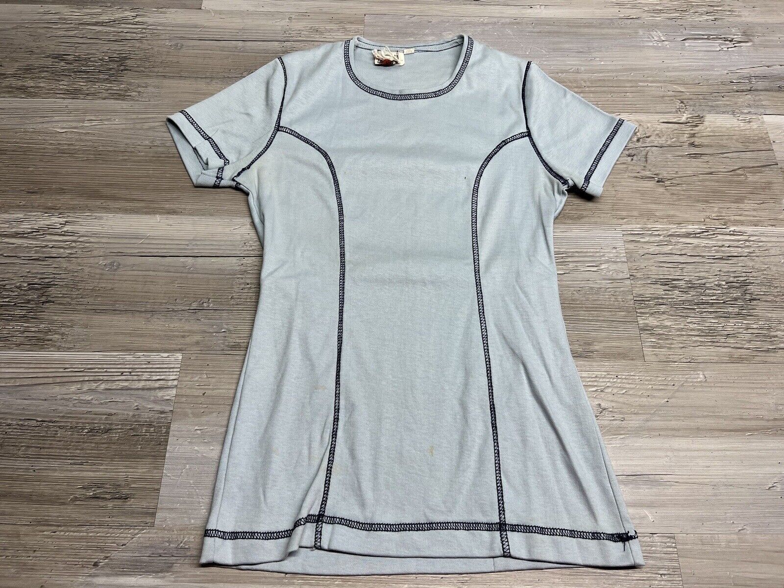 Vtg Organically Grown by Arpeja Blue Short Sleeve Athletic Slim Fit T-Shirt Sz M