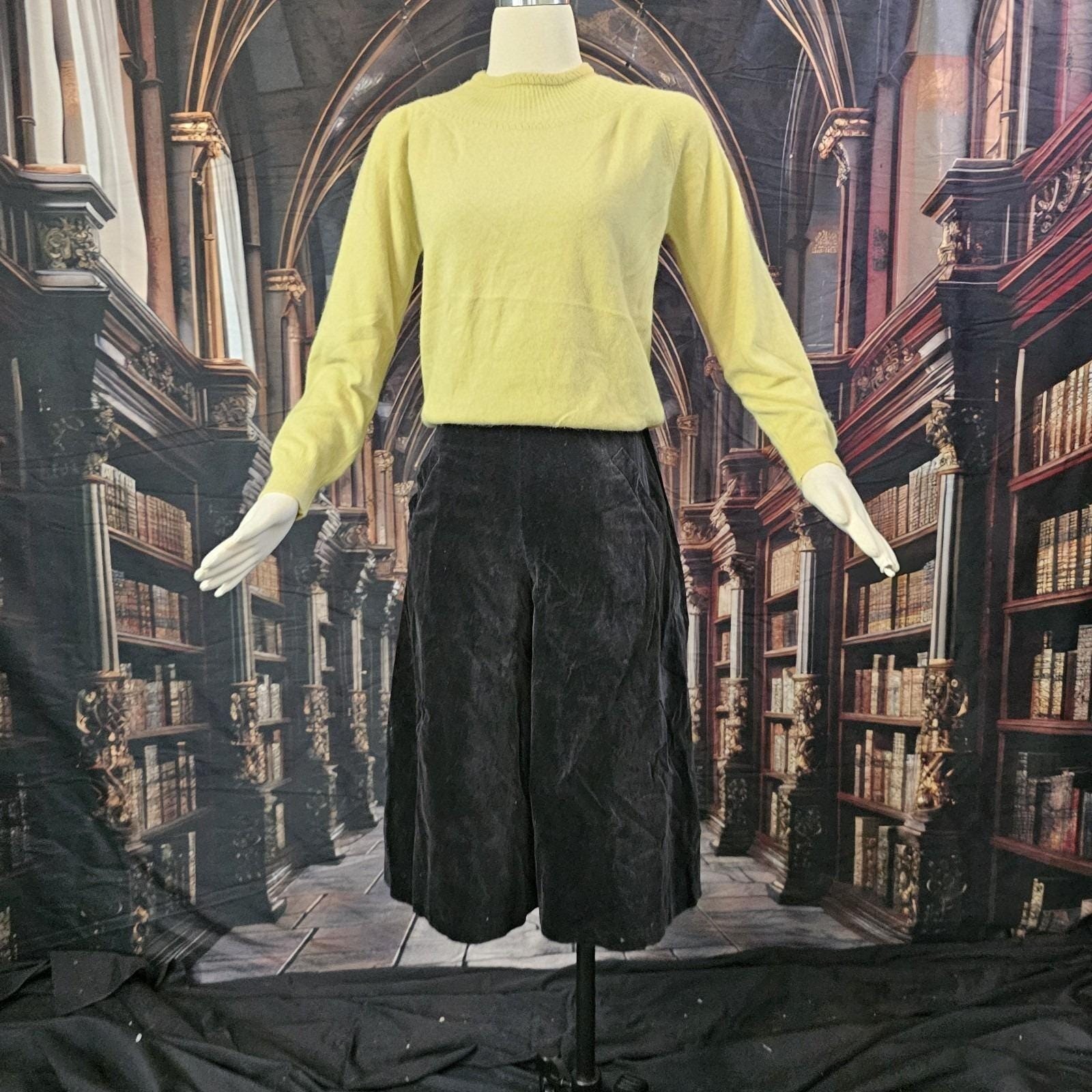 Vintage 1960’s Sweater Pullover Citron Green Yellow Garland Dreamspun Knit 60s
