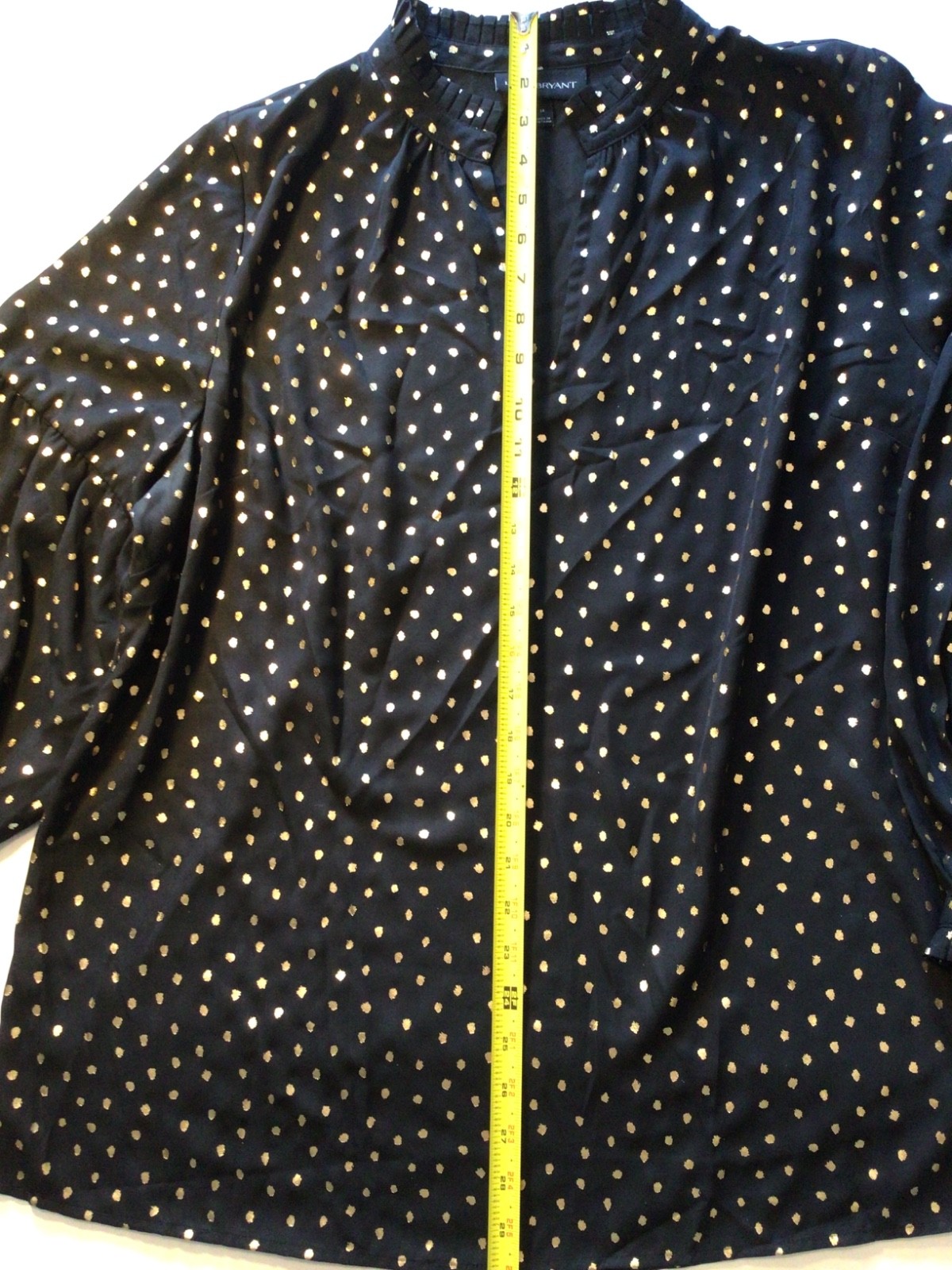 W-14 Plus Special Black w/ Gold Dots Party Cocktail Cozy Fun Romantic Formals